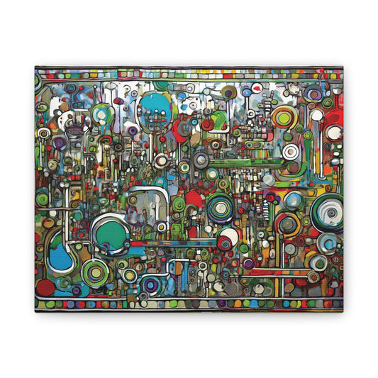 Abstract Wall Art Canvas, Colorful Modern Decoration, Unique Artwork for Home, Office Decor, Gift for Art Lovers