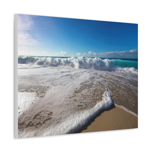 Canvas Print - Serene Wave on Beach Wall Art