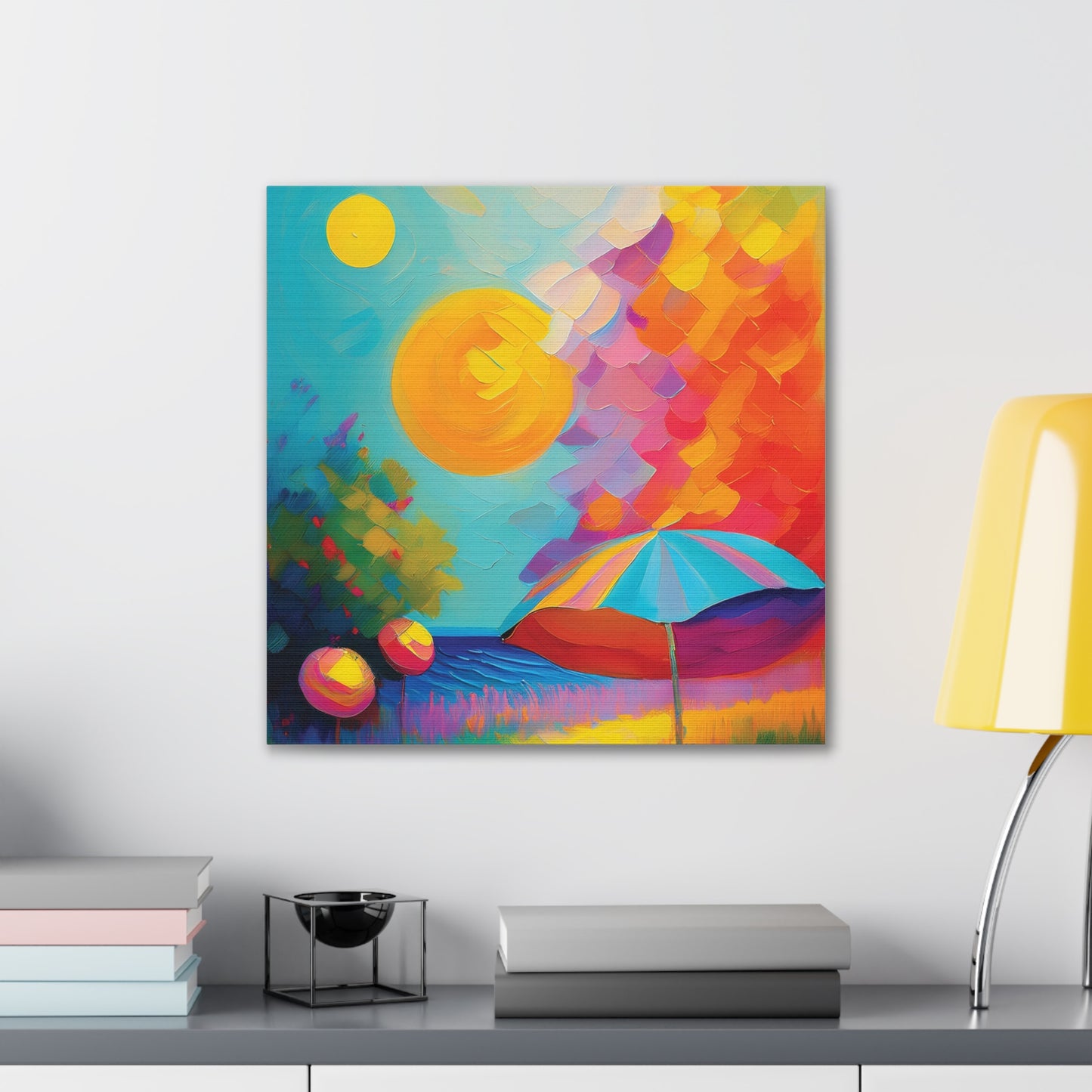 Vibrant Canvas Art, Colorful Wall Decor for Home, Brighten Your Space, Gift for Art Lovers, Ideal for Living Room or Bedroom