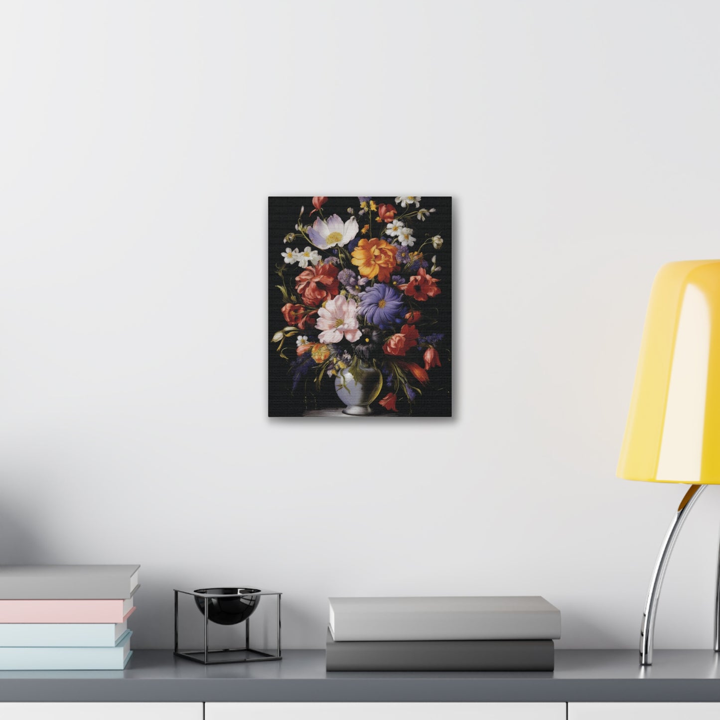 Floral Canvas Art Print, Wall Decor for Home, Vibrant Flower Artwork, Gift for Garden Lovers, Colorful Floral Wall Art, Spring Decoration