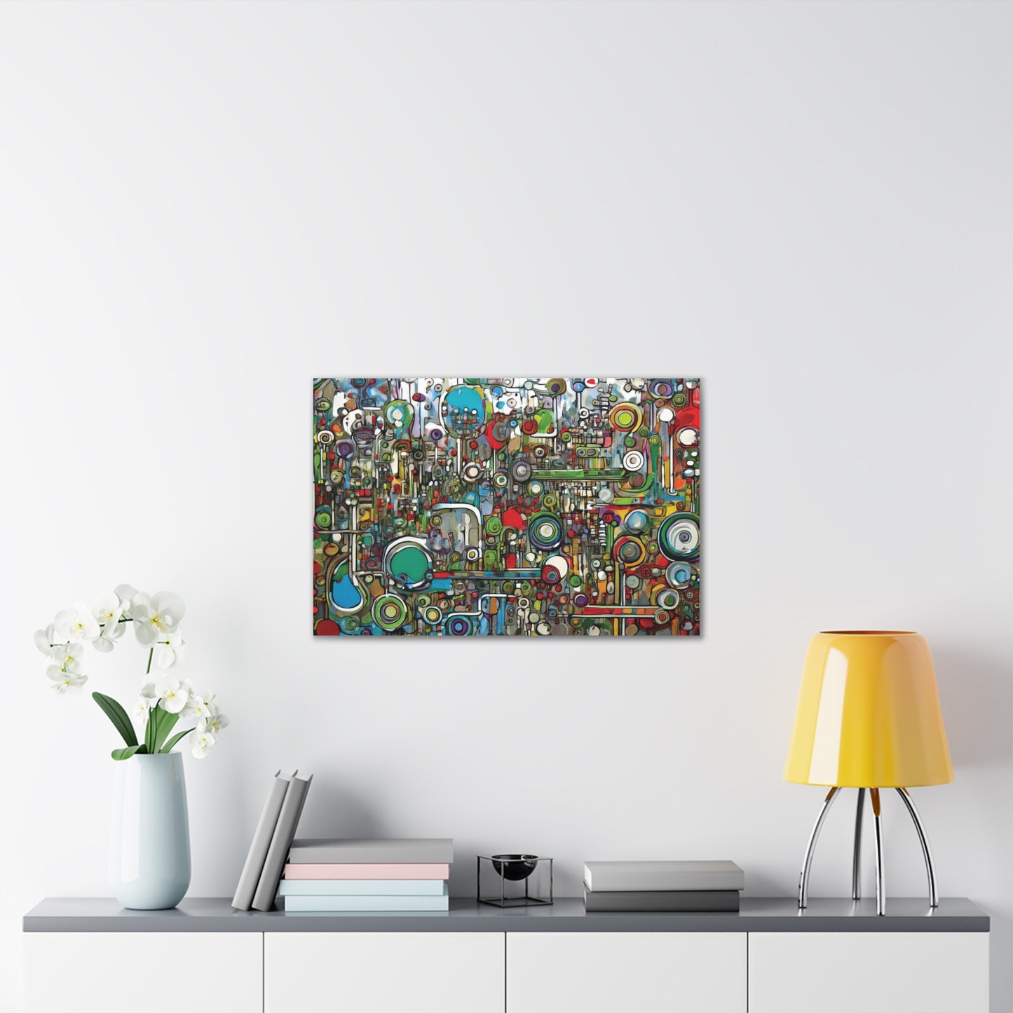 Abstract Wall Art Canvas, Colorful Modern Decoration, Unique Artwork for Home, Office Decor, Gift for Art Lovers