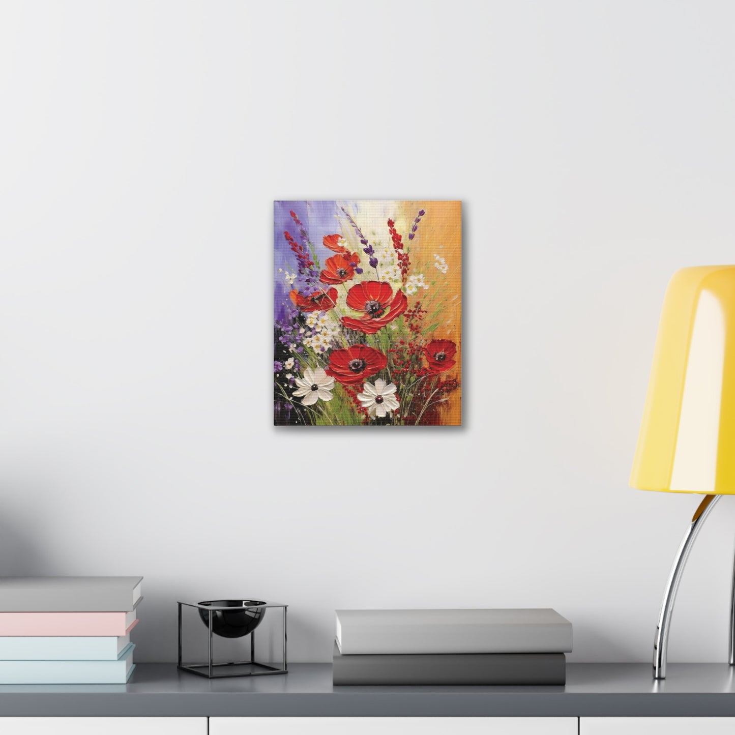 Vibrant Flower Canvas Wall Art | Colorful Floral Home Decor, Gift for Home, Nature Lover Wall Decor, Spring Decor, Anniversary Gift