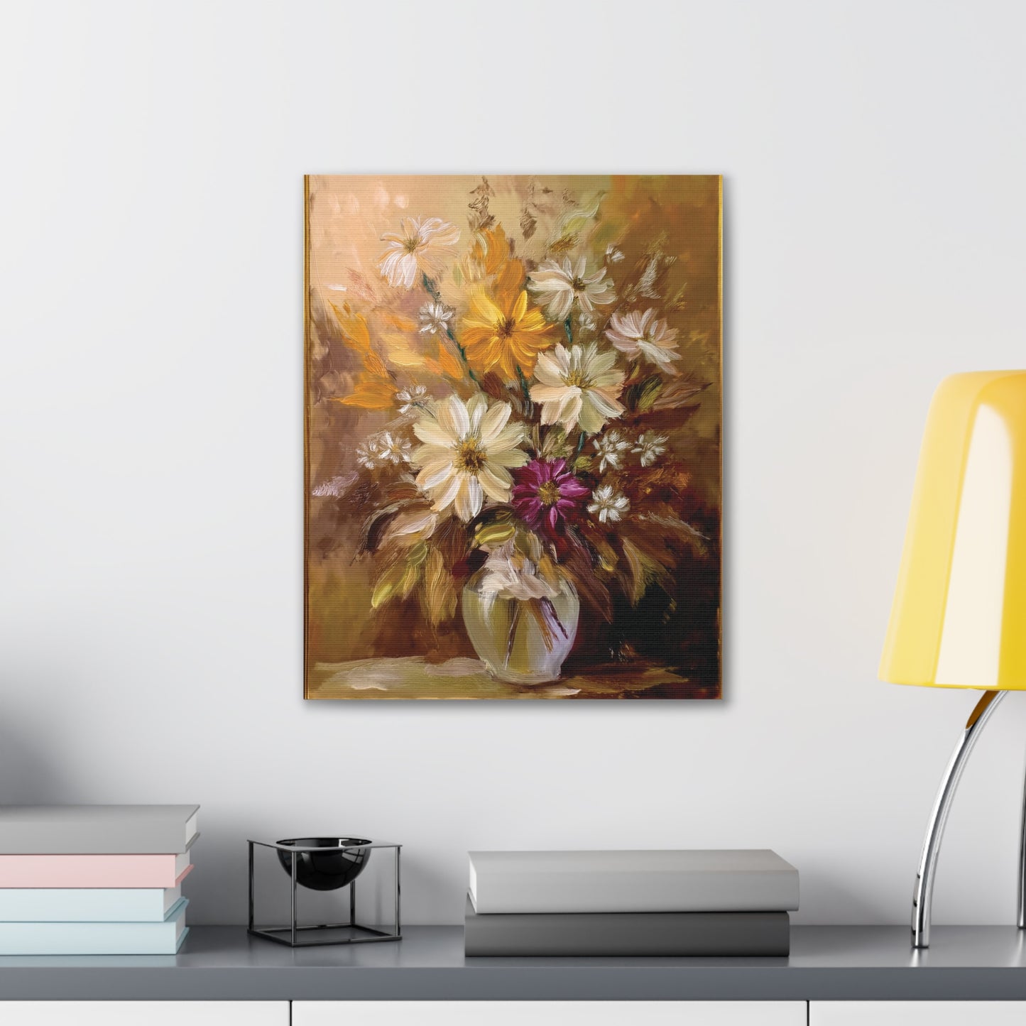 Floral Canvas Art Print, Home Decor, Gallery Wall Art, Mother's Day Gift, Vintage Flower Painting, Elegant Wall Decor