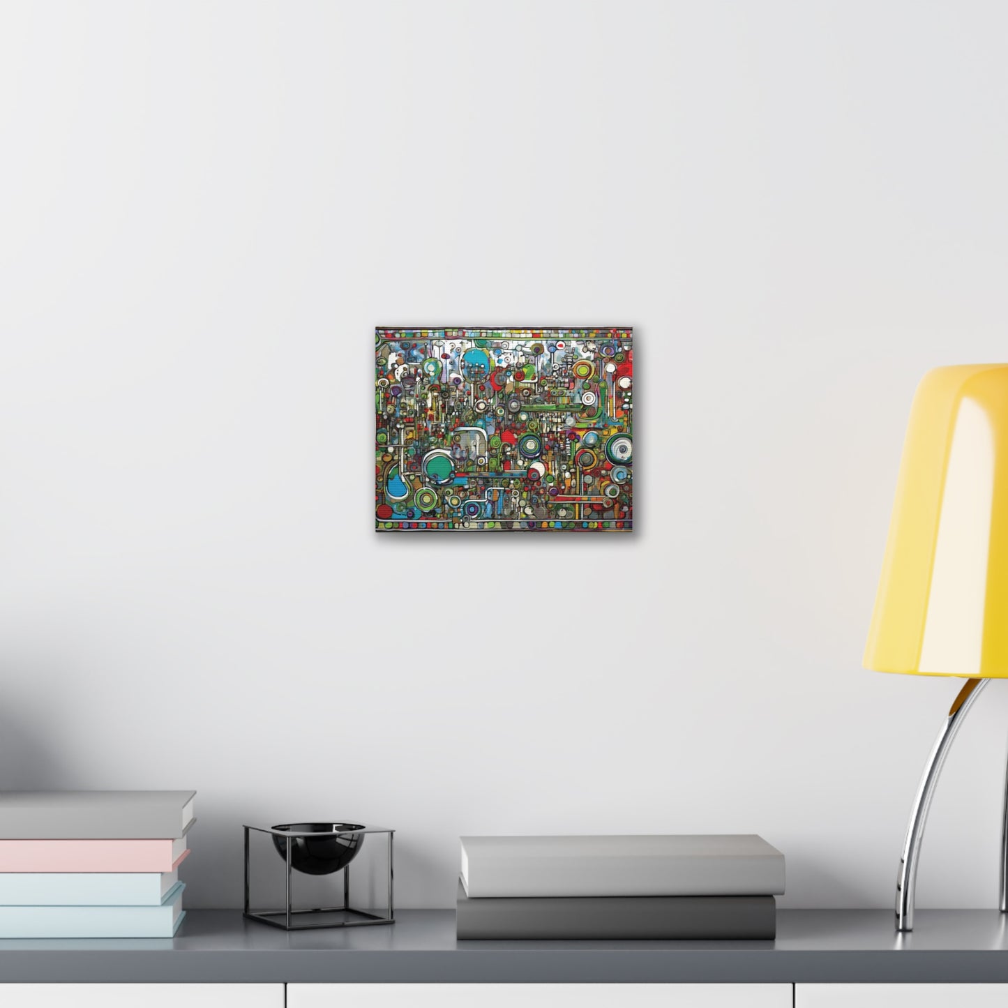 Abstract Wall Art Canvas, Colorful Modern Decoration, Unique Artwork for Home, Office Decor, Gift for Art Lovers