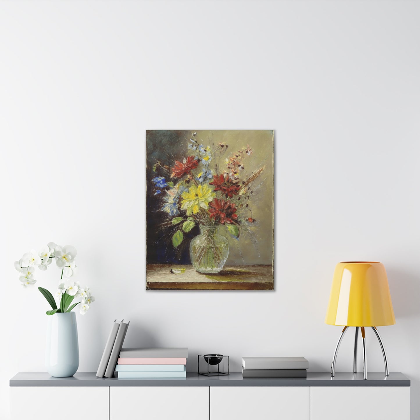 Vintage Floral Canvas Art, Impressionist Wall Decor, Flower Artwork, Home Decor, Gift for Flower Lovers, Spring Decor
