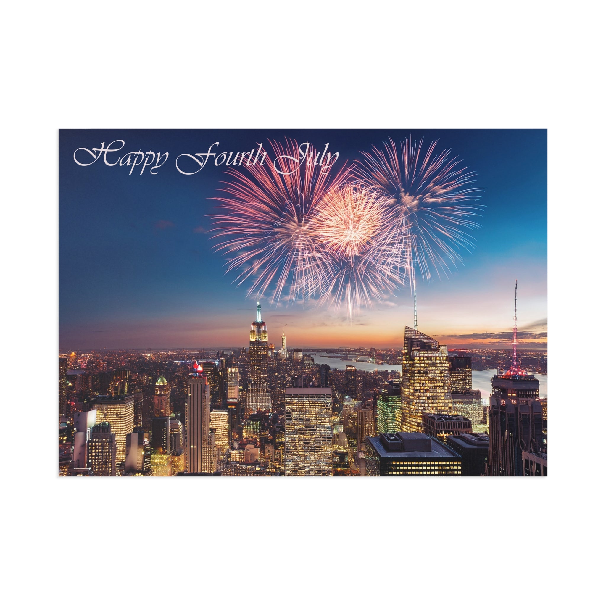 Postcards - 4th of July Firework Design β Artbalcao