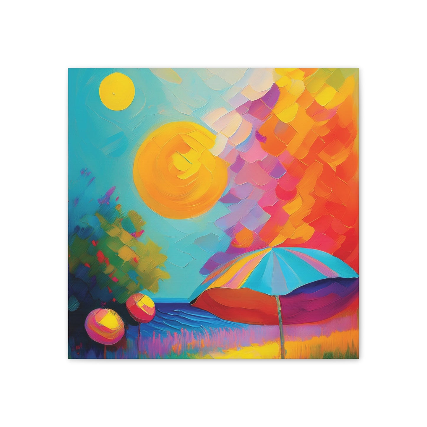 Vibrant Canvas Art, Colorful Wall Decor for Home, Brighten Your Space, Gift for Art Lovers, Ideal for Living Room or Bedroom