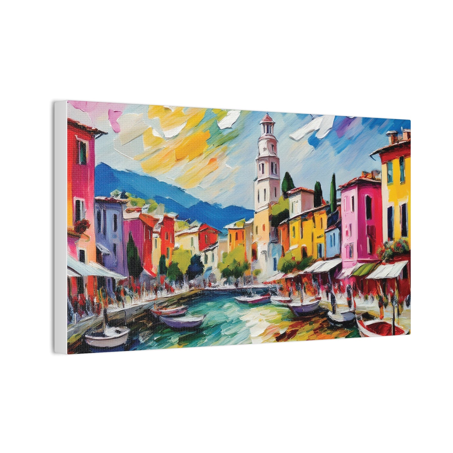 Vibrant Canvas Wall Art, Colorful Landscape Print, Home Decor, Gift for Art Lovers, Living Room Decoration