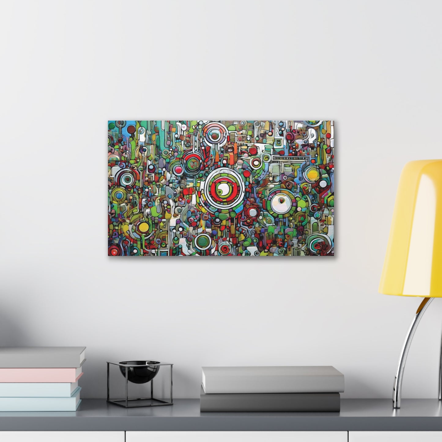 Colorful Abstract Canvas Art Print, Vibrant Wall Decor, Modern Home Decoration, Unique Gift Idea, Artistic Interior Design