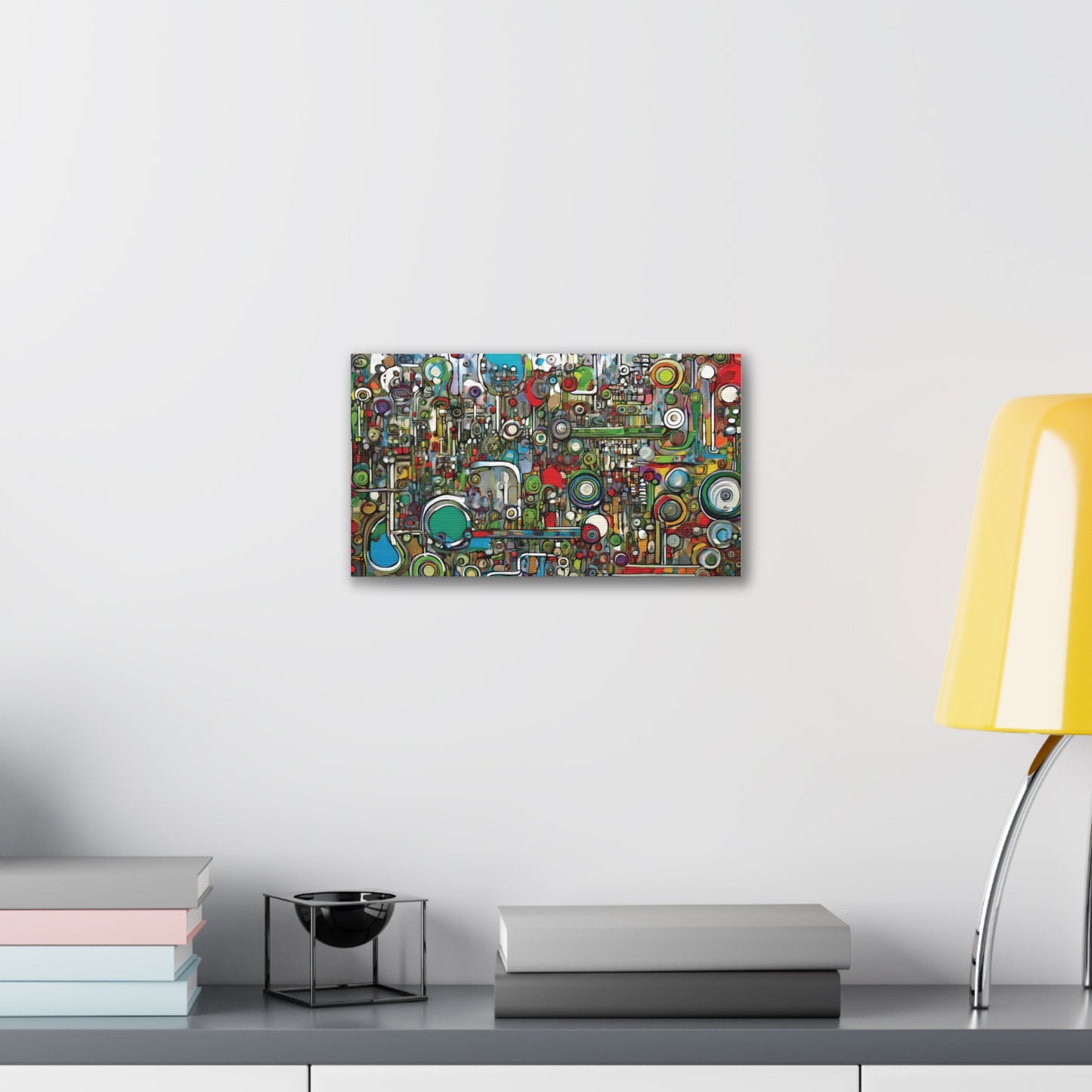 Abstract Wall Art Canvas, Colorful Modern Decoration, Unique Artwork for Home, Office Decor, Gift for Art Lovers