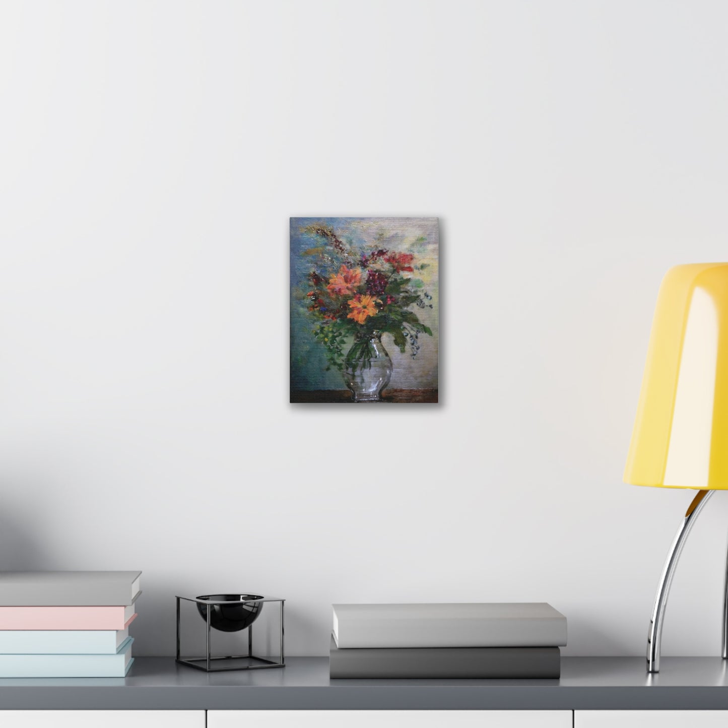 Floral Canvas Wall Art, Vintage Flower Painting, Home Decor, Gift for Her, Living Room Decoration, Art for All Occasions
