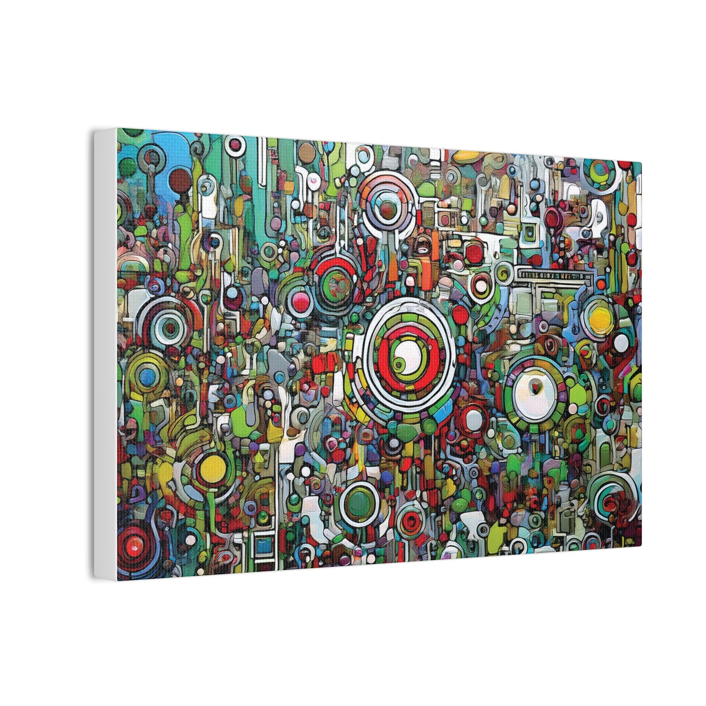 Colorful Abstract Canvas Art Print, Vibrant Wall Decor, Modern Home Decoration, Unique Gift Idea, Artistic Interior Design