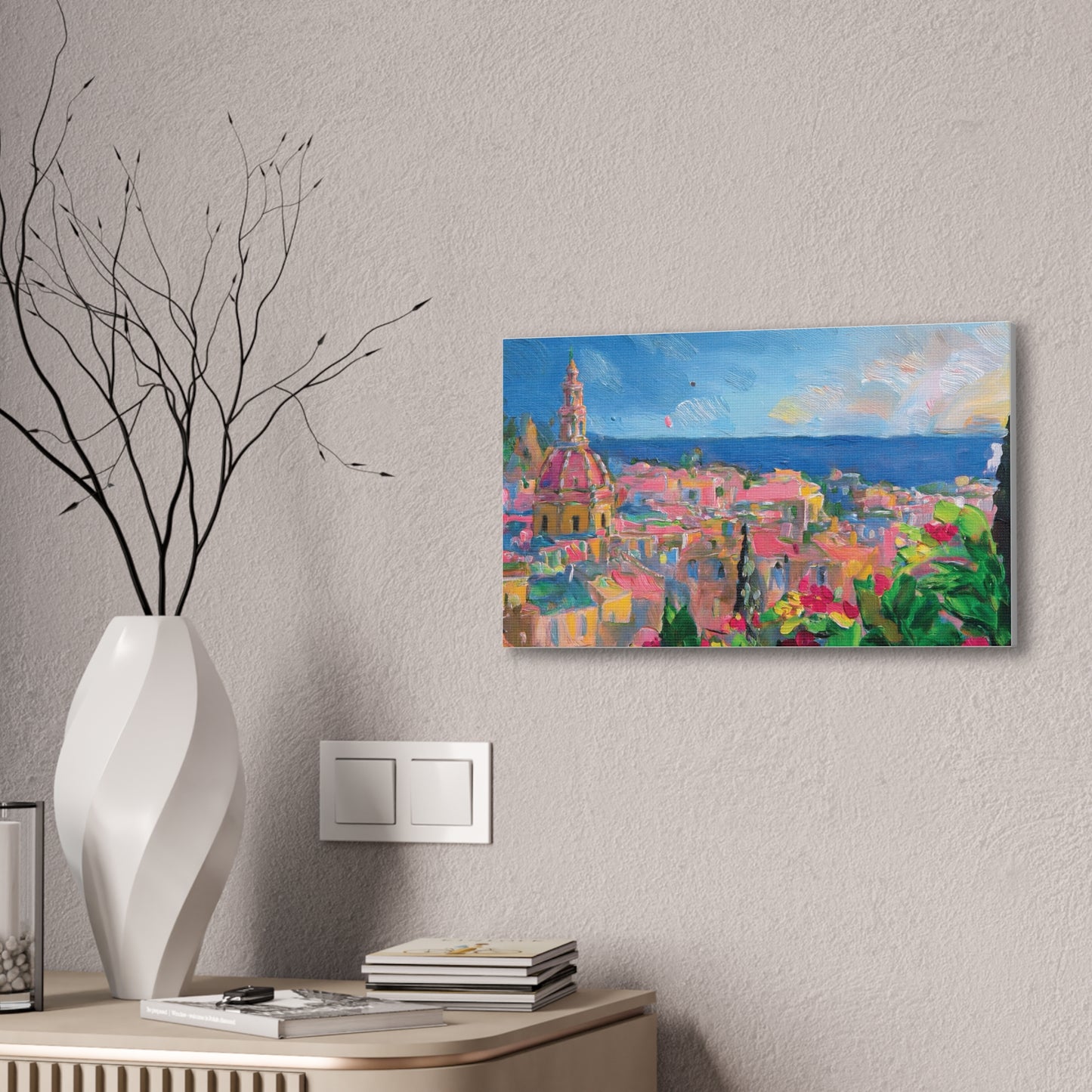 Vibrant Canvas Art Print, Colorful Wall Decor, Home Interior Decoration, Unique Gift for Art Lovers, Gallery Wall Accent