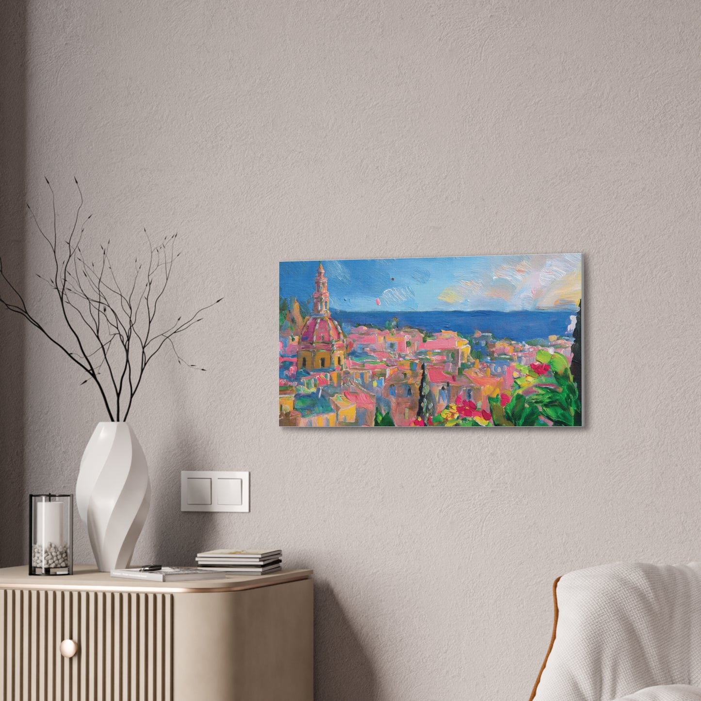 Vibrant Canvas Art Print, Colorful Wall Decor, Home Interior Decoration, Unique Gift for Art Lovers, Gallery Wall Accent