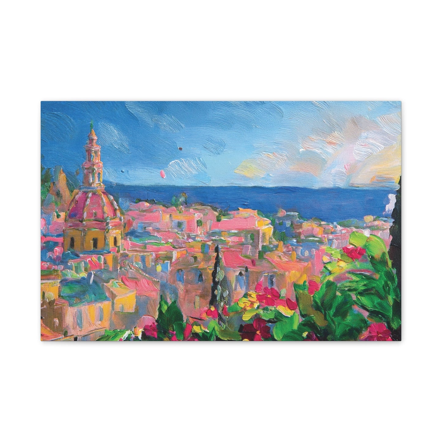 Vibrant Canvas Art Print, Colorful Wall Decor, Home Interior Decoration, Unique Gift for Art Lovers, Gallery Wall Accent