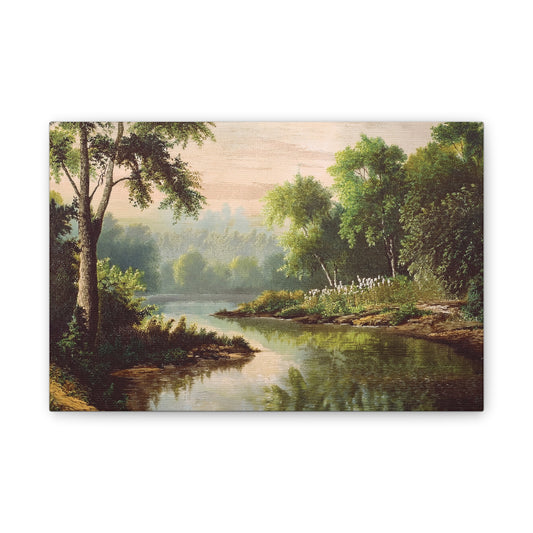 Serene Landscape Canvas Print, Nature Wall Art, Rustic Home Decor, Scenic Art, Tranquil Room Decoration, Gift for Nature Lovers
