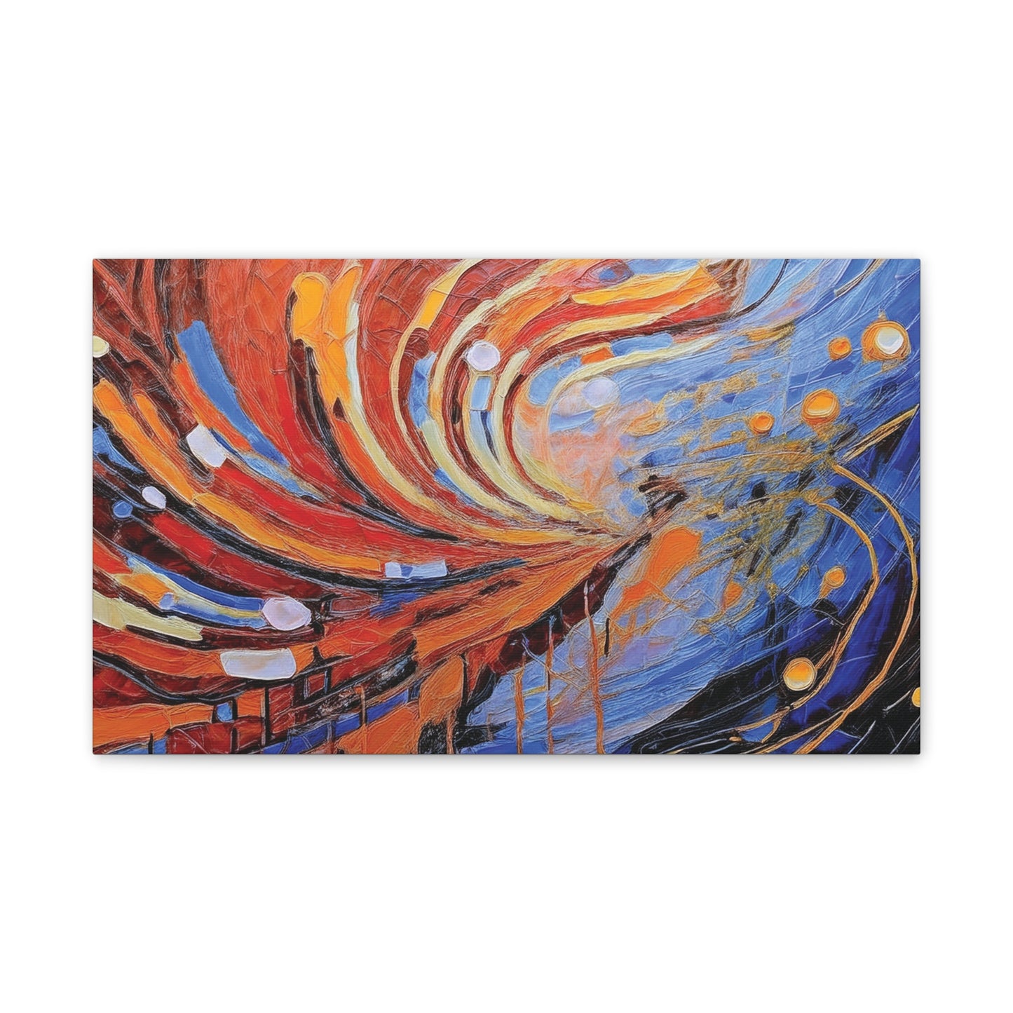 Vibrant Abstract Canvas Art, Colorful Wall Decor for Home or Office, Modern Art Print, Unique Gift for Art Lovers, Colorful Artwork