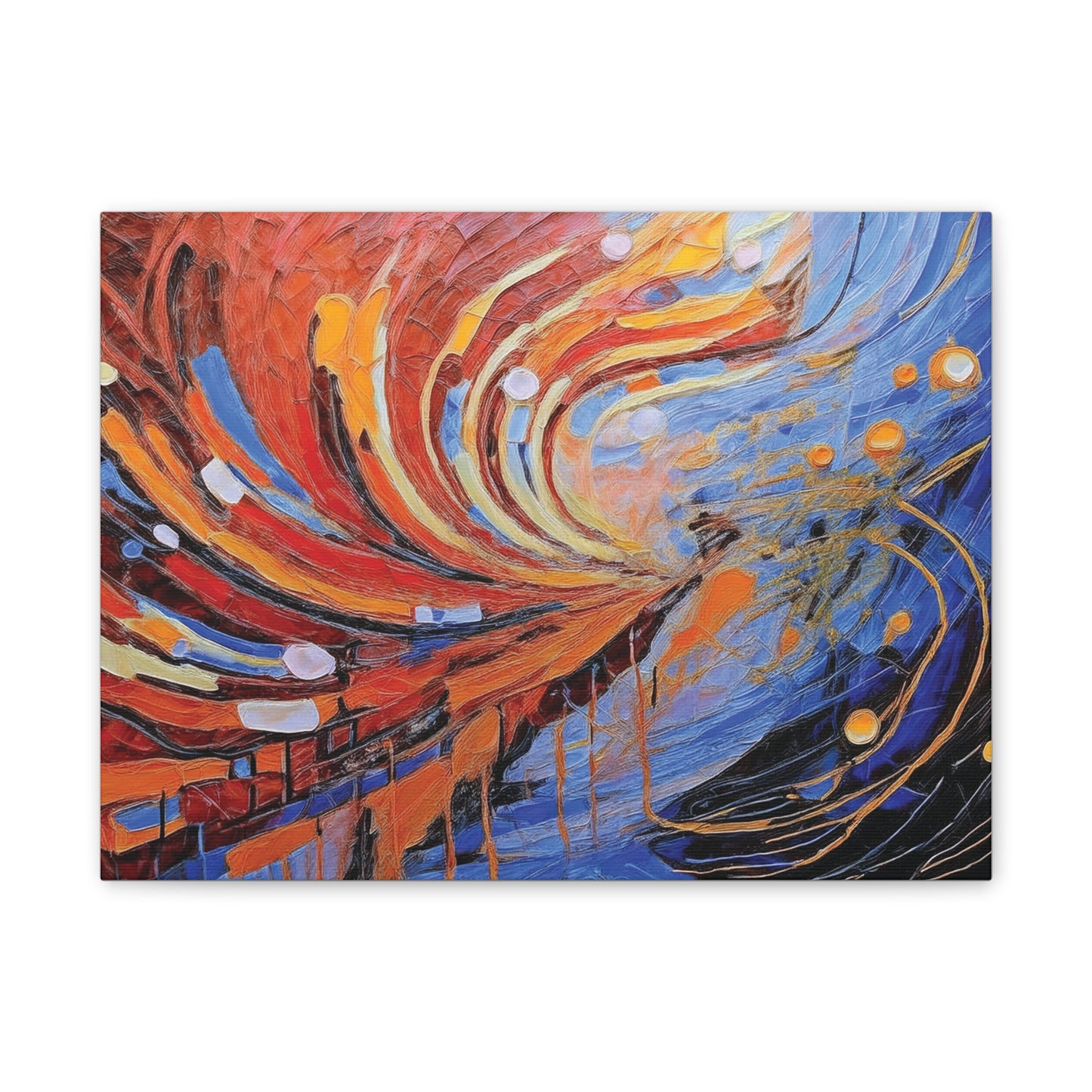 Vibrant Abstract Canvas Art, Colorful Wall Decor for Home or Office, Modern Art Print, Unique Gift for Art Lovers, Colorful Artwork