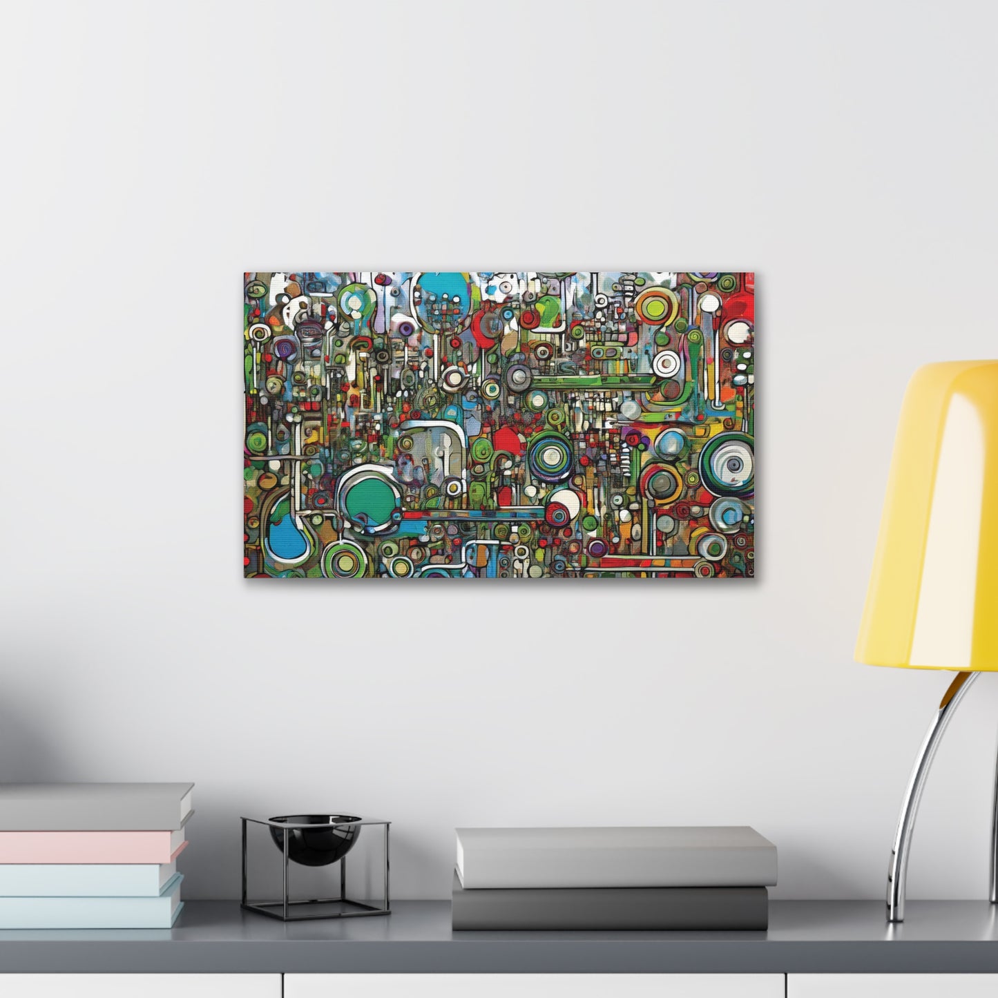Abstract Wall Art Canvas, Colorful Modern Decoration, Unique Artwork for Home, Office Decor, Gift for Art Lovers