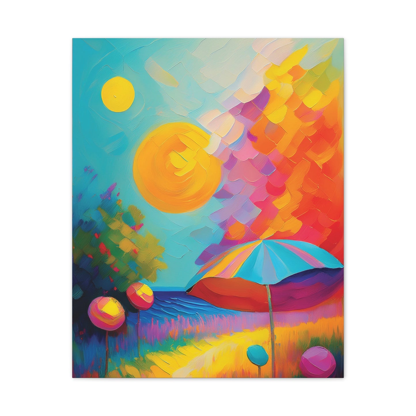 Vibrant Canvas Art, Colorful Wall Decor for Home, Brighten Your Space, Gift for Art Lovers, Ideal for Living Room or Bedroom