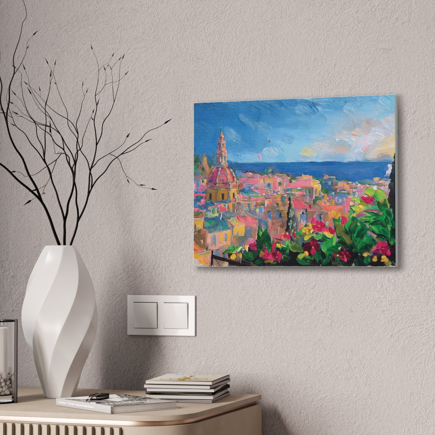 Vibrant Canvas Art Print, Colorful Wall Decor, Home Interior Decoration, Unique Gift for Art Lovers, Gallery Wall Accent