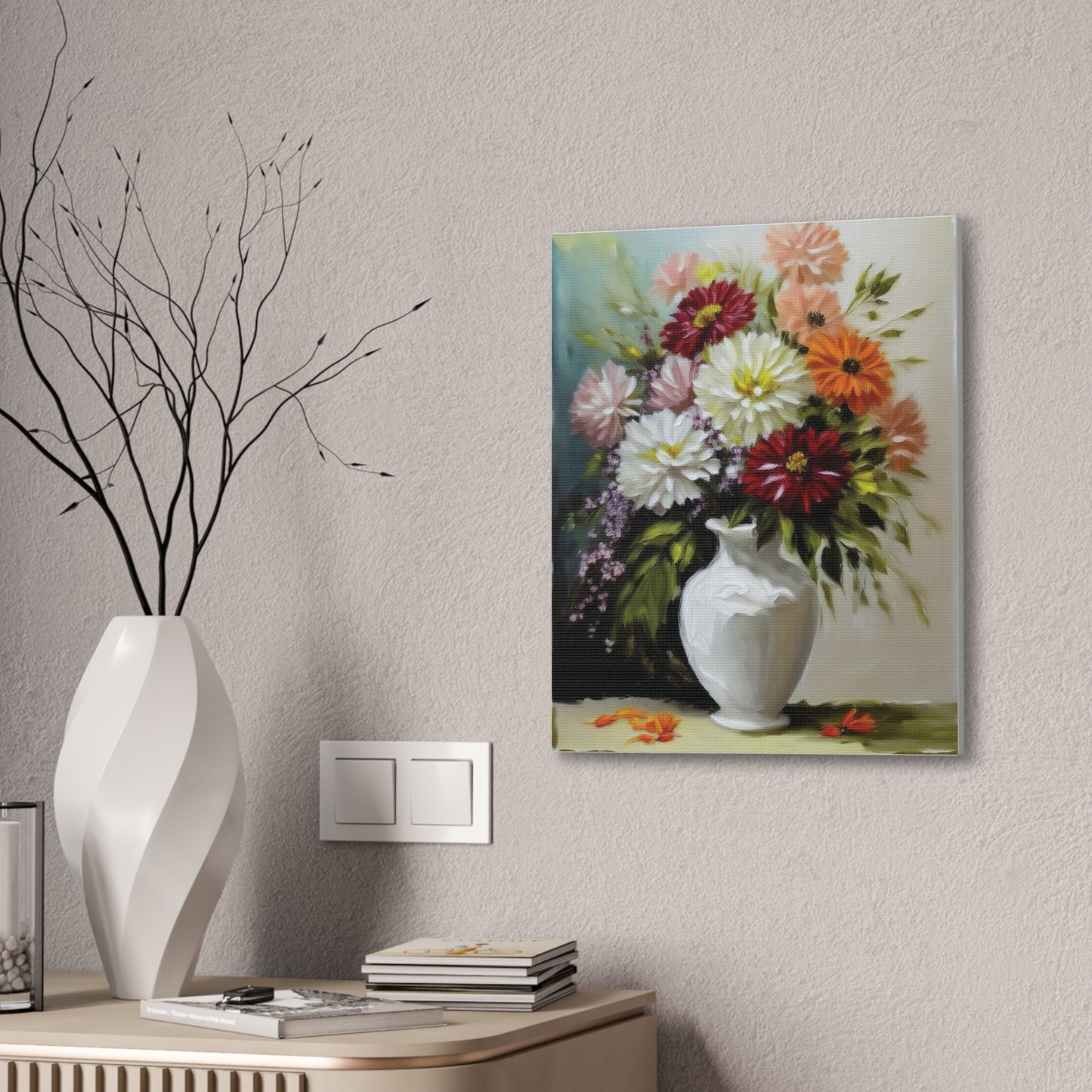 Floral Canvas Art Print, Wall Decor for Home, Gift for Gardeners, Elegant Artwork for Living Room, Unique Gift for Mother’s Day, [...]