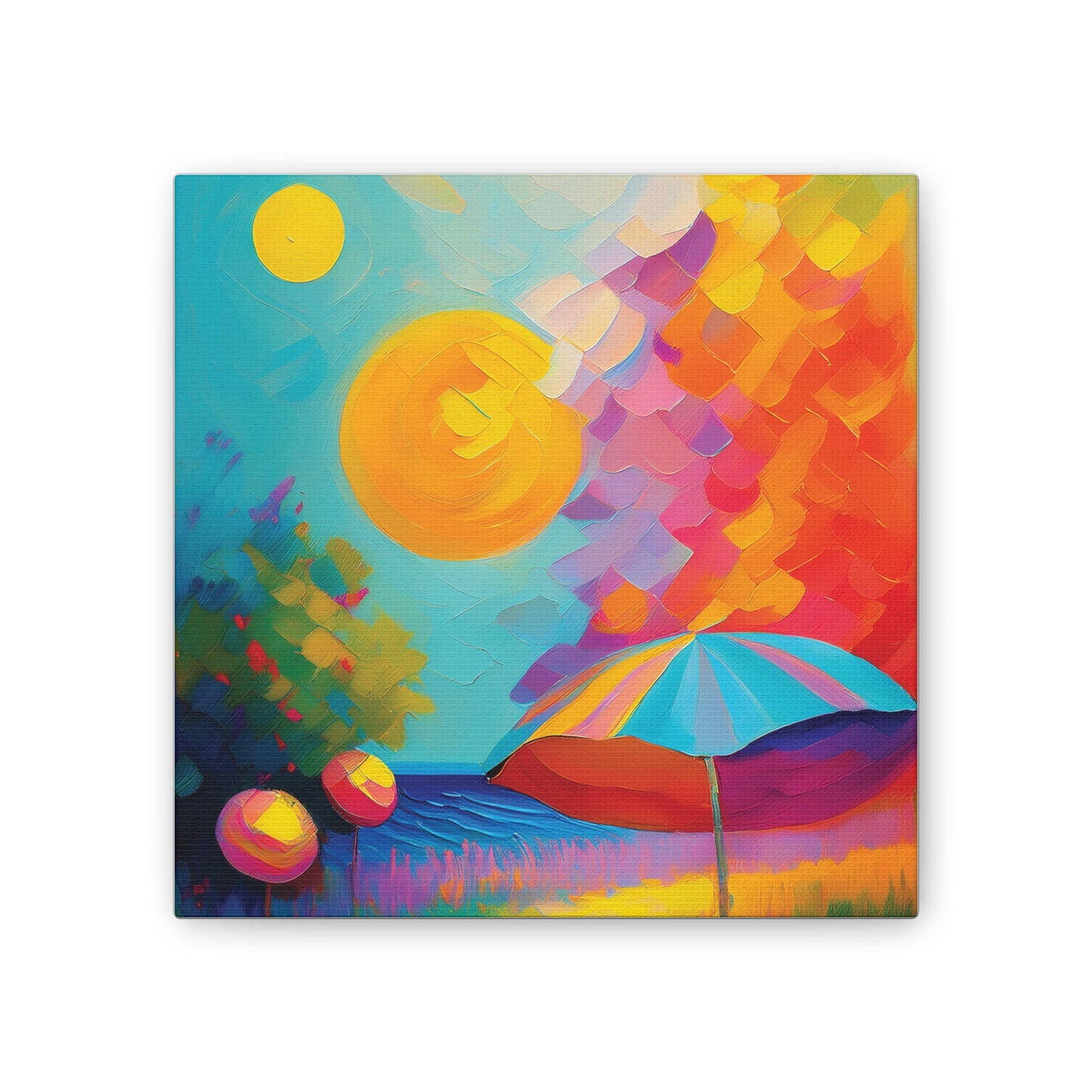 Vibrant Canvas Art, Colorful Wall Decor for Home, Brighten Your Space, Gift for Art Lovers, Ideal for Living Room or Bedroom