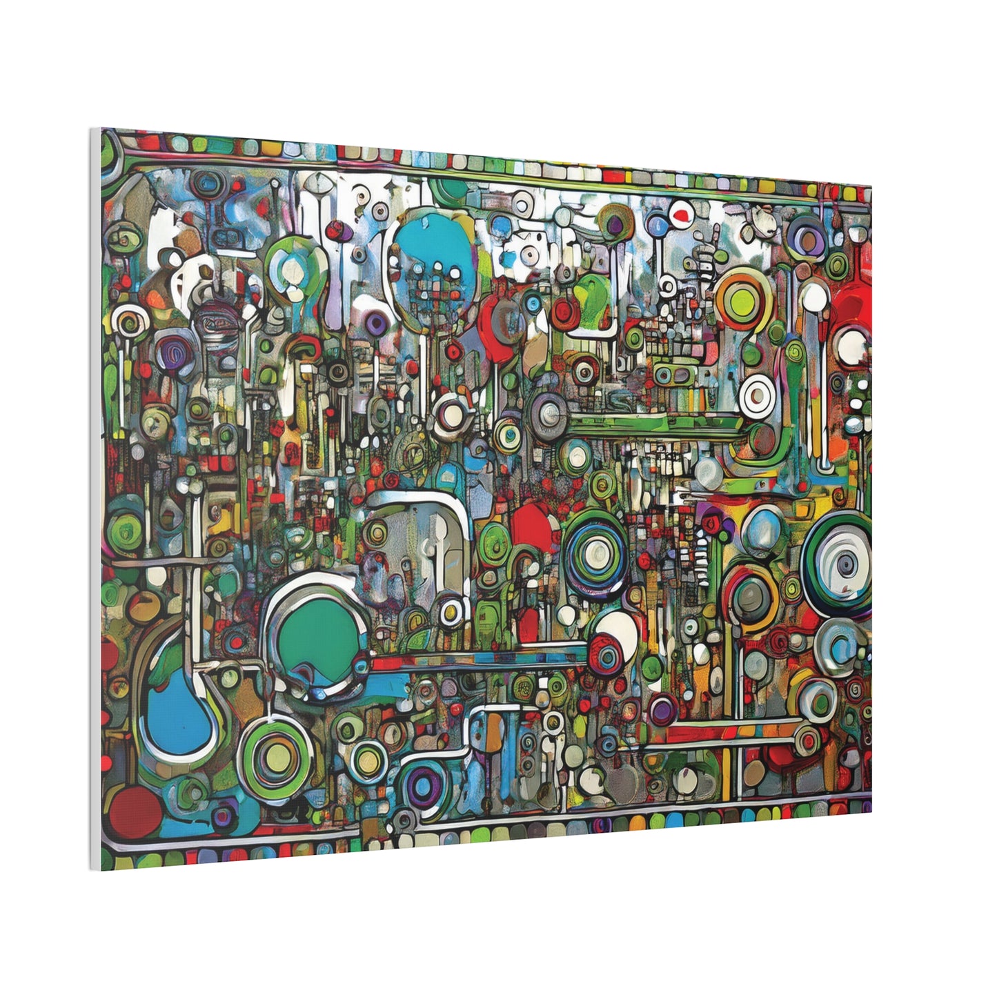 Abstract Wall Art Canvas, Colorful Modern Decoration, Unique Artwork for Home, Office Decor, Gift for Art Lovers