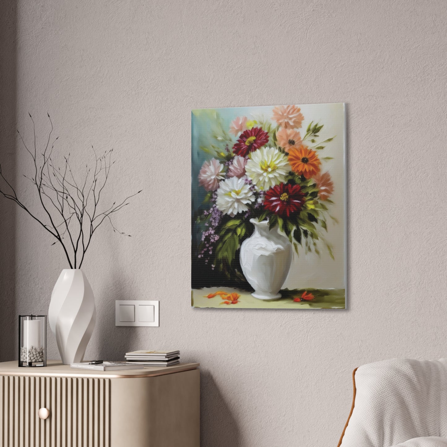 Floral Canvas Art Print, Wall Decor for Home, Gift for Gardeners, Elegant Artwork for Living Room, Unique Gift for Mother’s Day, [...]