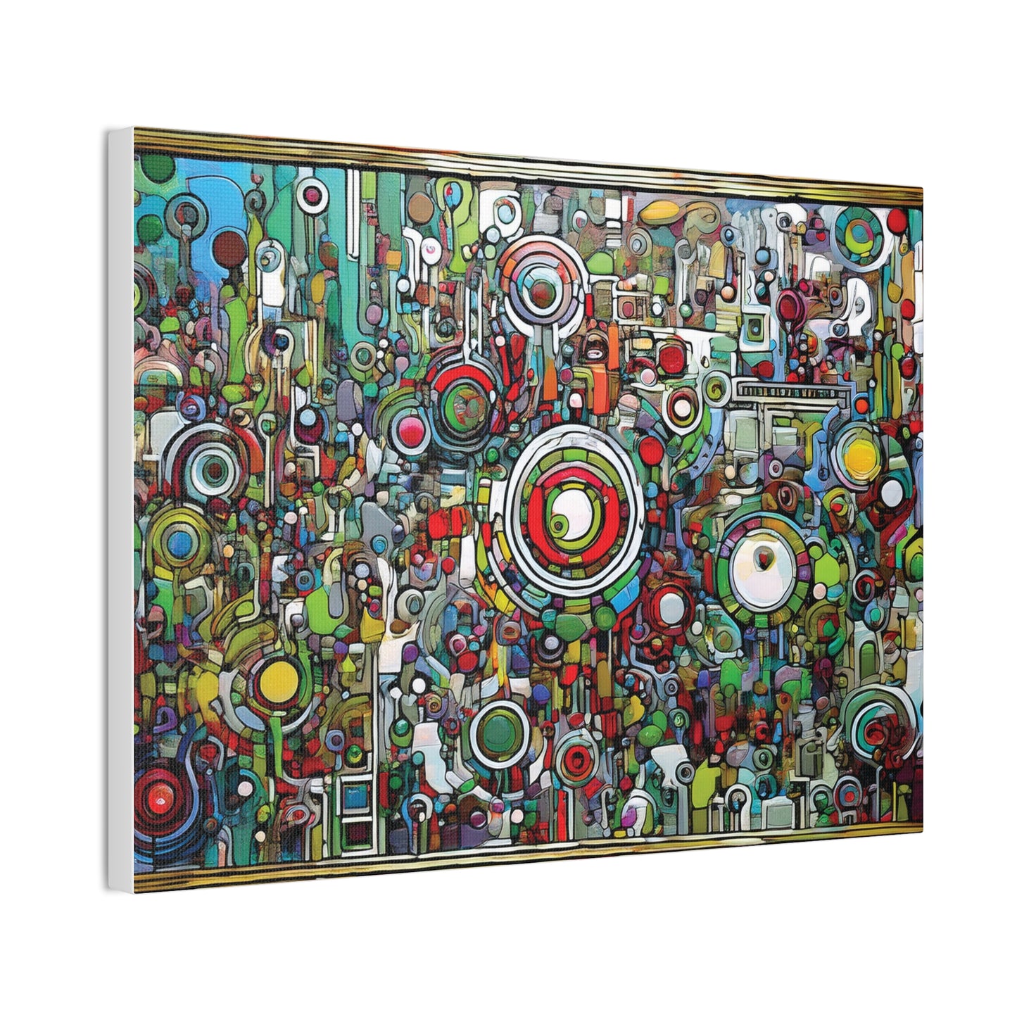 Colorful Abstract Canvas Art Print, Vibrant Wall Decor, Modern Home Decoration, Unique Gift Idea, Artistic Interior Design