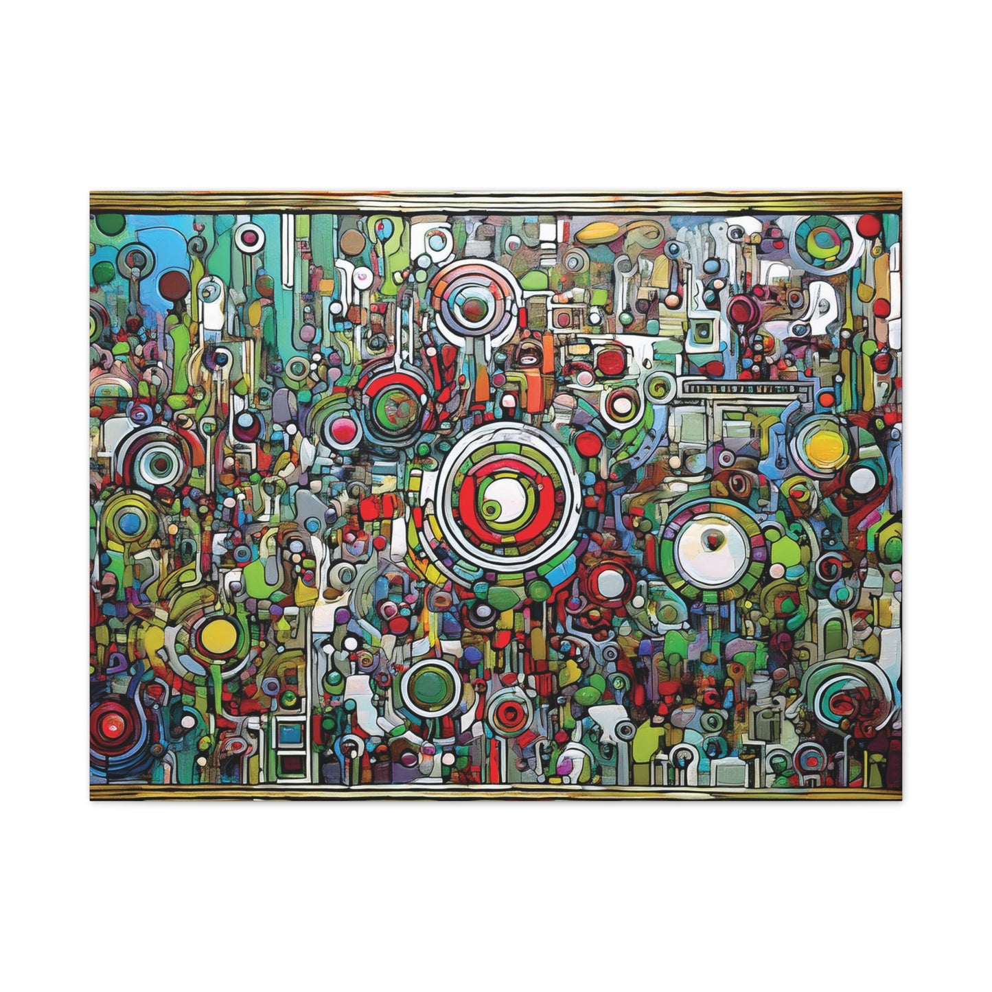 Colorful Abstract Canvas Art Print, Vibrant Wall Decor, Modern Home Decoration, Unique Gift Idea, Artistic Interior Design