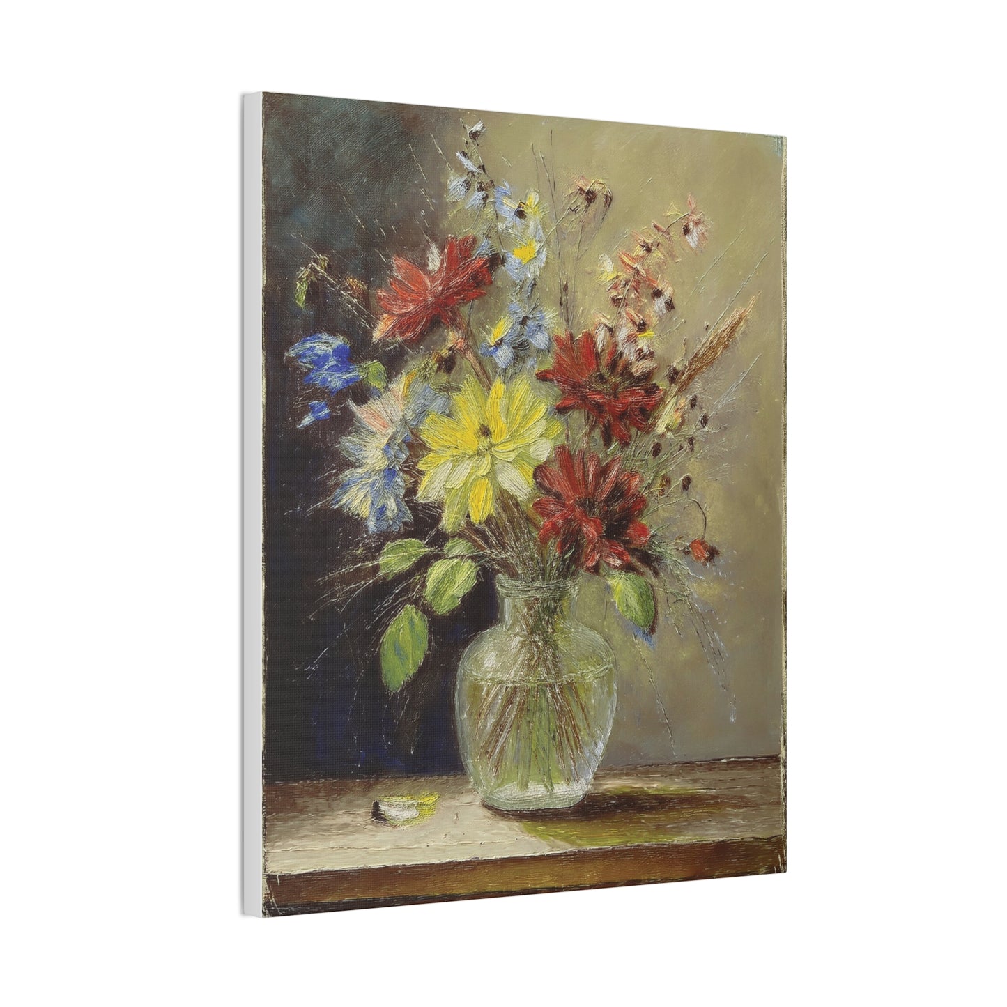 Vintage Floral Canvas Art, Impressionist Wall Decor, Flower Artwork, Home Decor, Gift for Flower Lovers, Spring Decor