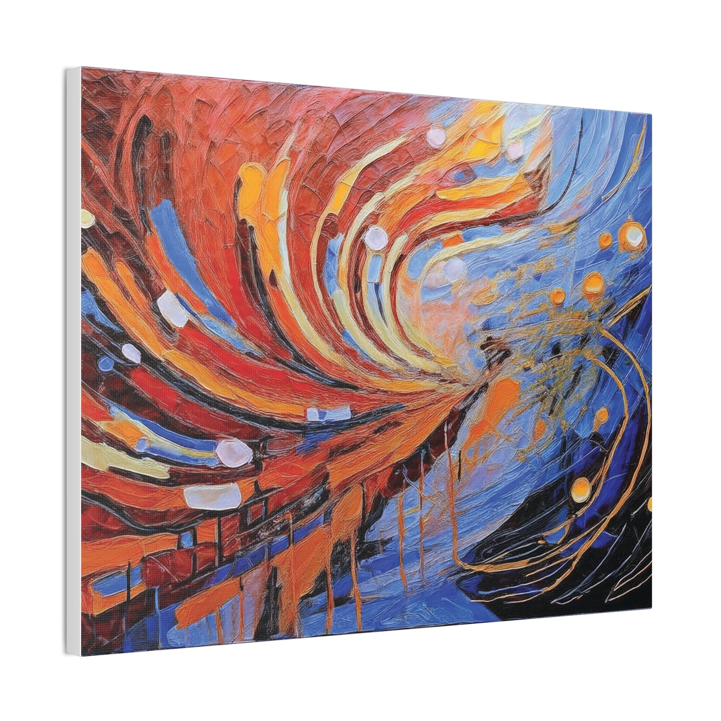 Vibrant Abstract Canvas Art, Colorful Wall Decor for Home or Office, Modern Art Print, Unique Gift for Art Lovers, Colorful Artwork