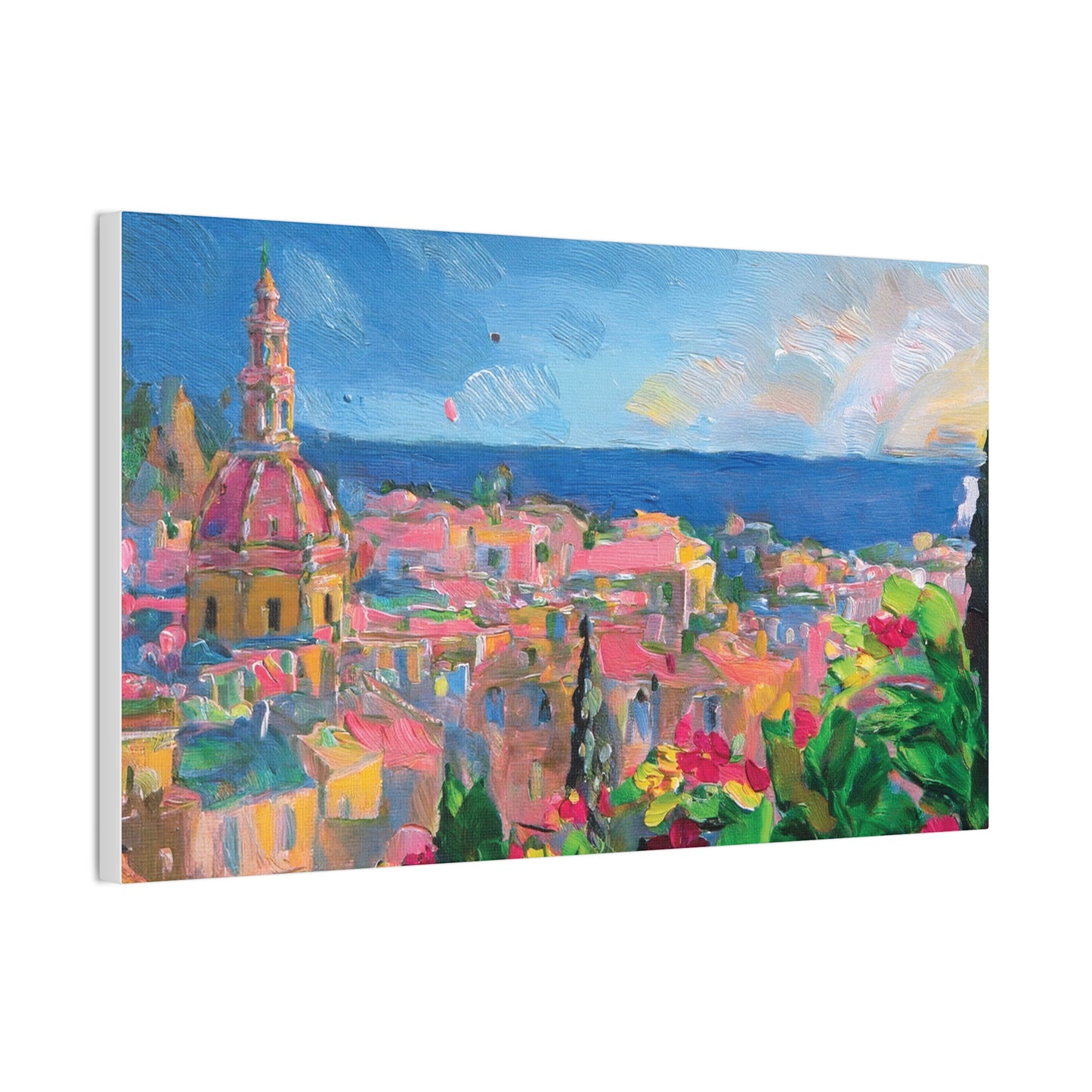 Vibrant Canvas Art Print, Colorful Wall Decor, Home Interior Decoration, Unique Gift for Art Lovers, Gallery Wall Accent