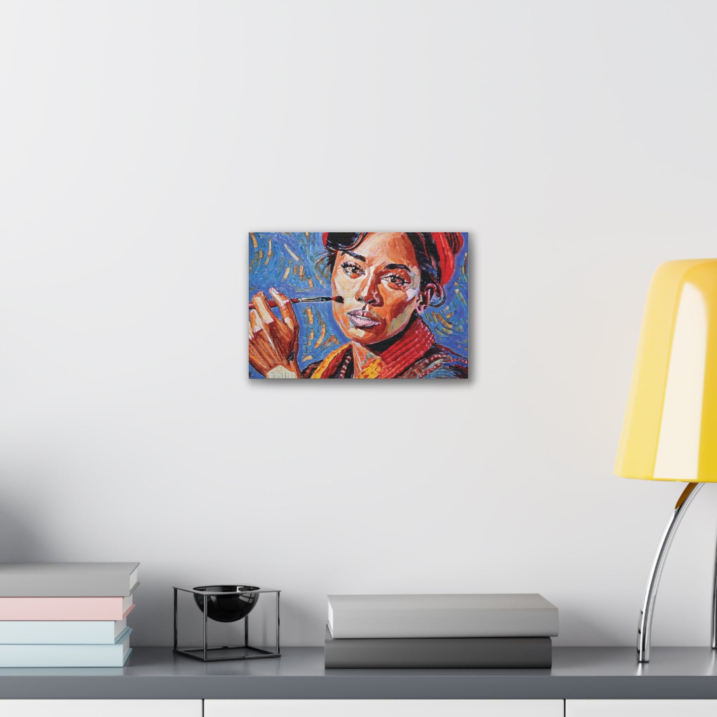 Artistic Canvas Print, Colorful Portrait, Home Decor, Gift for Art Lovers, Wall Art, Unique Artwork