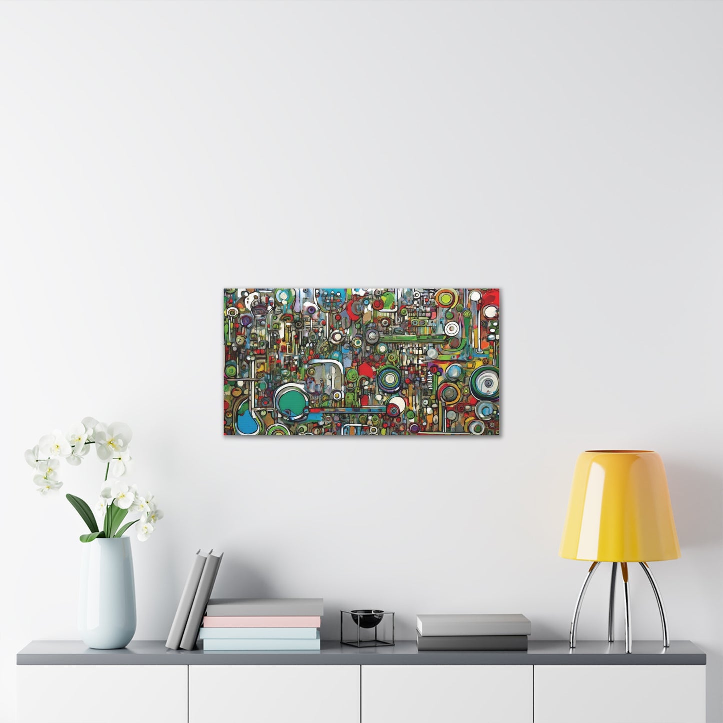 Abstract Wall Art Canvas, Colorful Modern Decoration, Unique Artwork for Home, Office Decor, Gift for Art Lovers