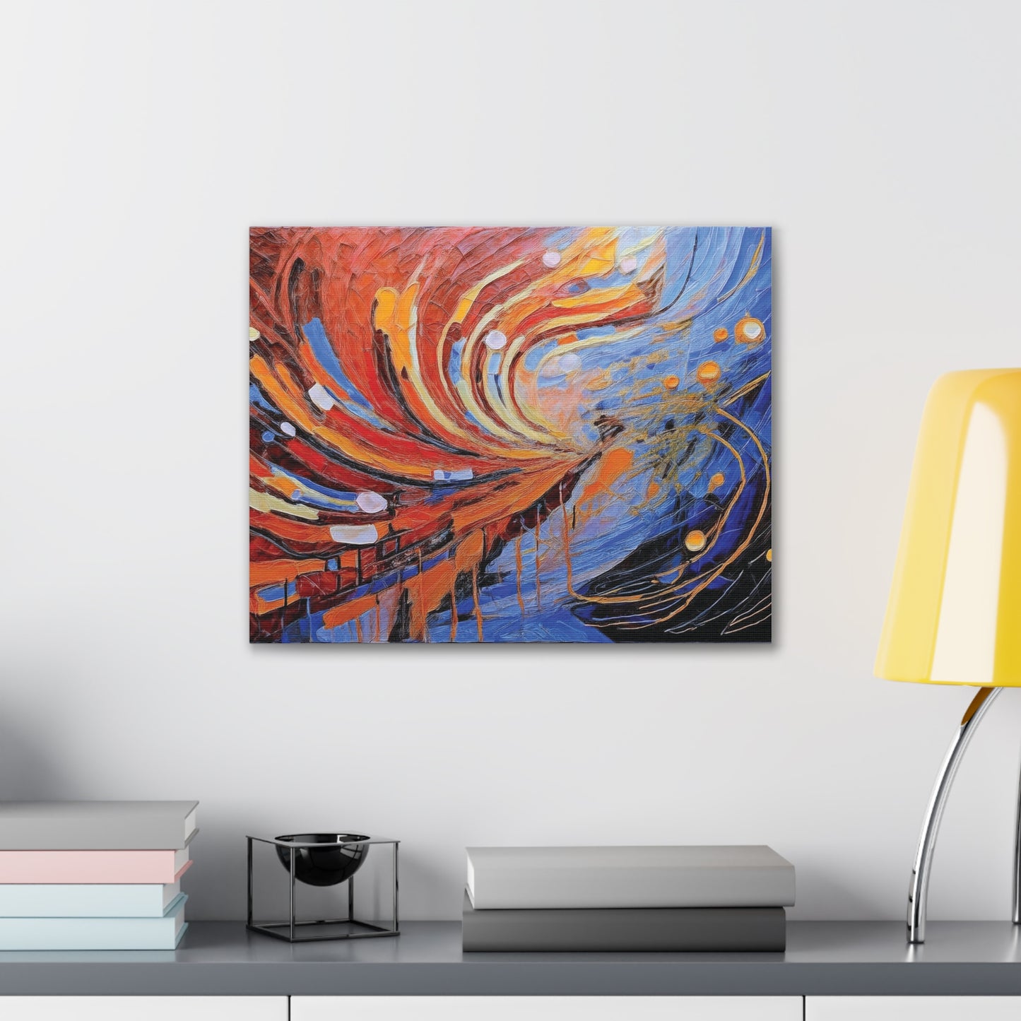 Vibrant Abstract Canvas Art, Colorful Wall Decor for Home or Office, Modern Art Print, Unique Gift for Art Lovers, Colorful Artwork