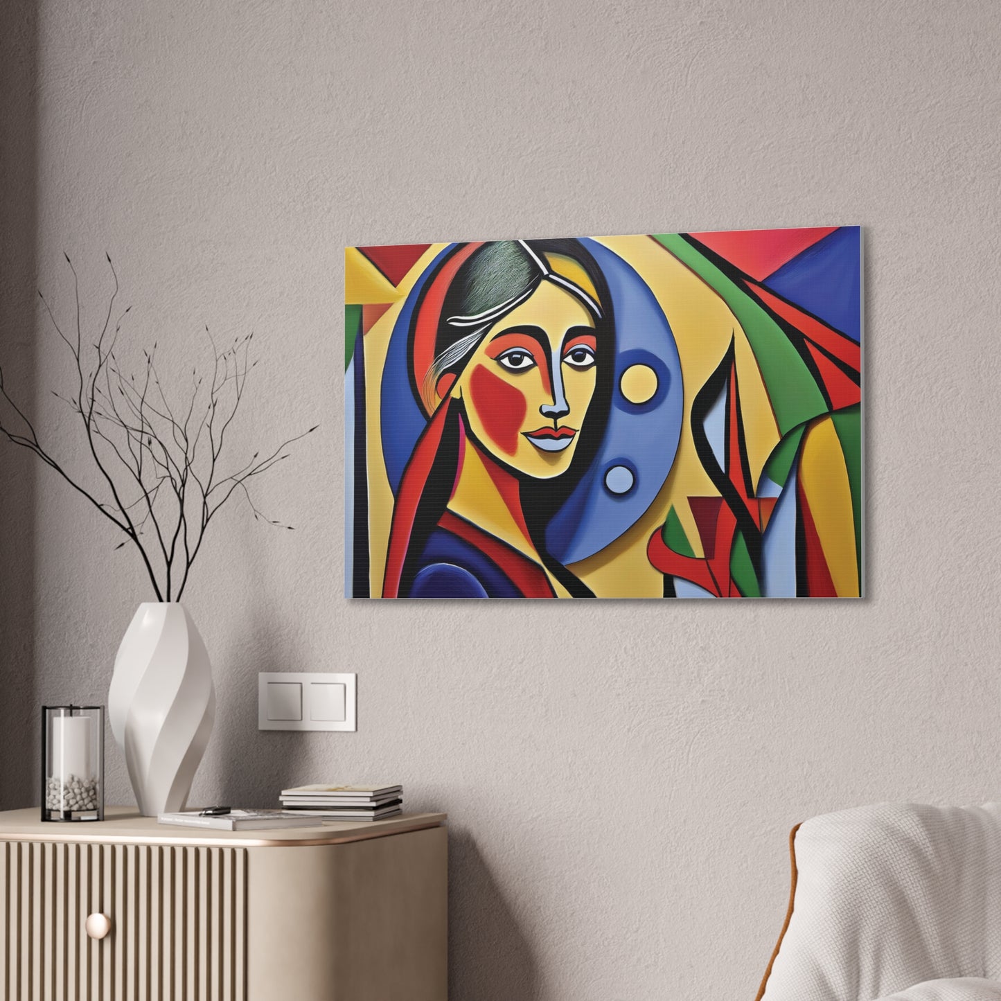 Abstract Art Canvas Print, Colorful Wall Decor for Living Room, Unique Gift for Art Lovers, Modern Home Decoration, Gallery Wall Art