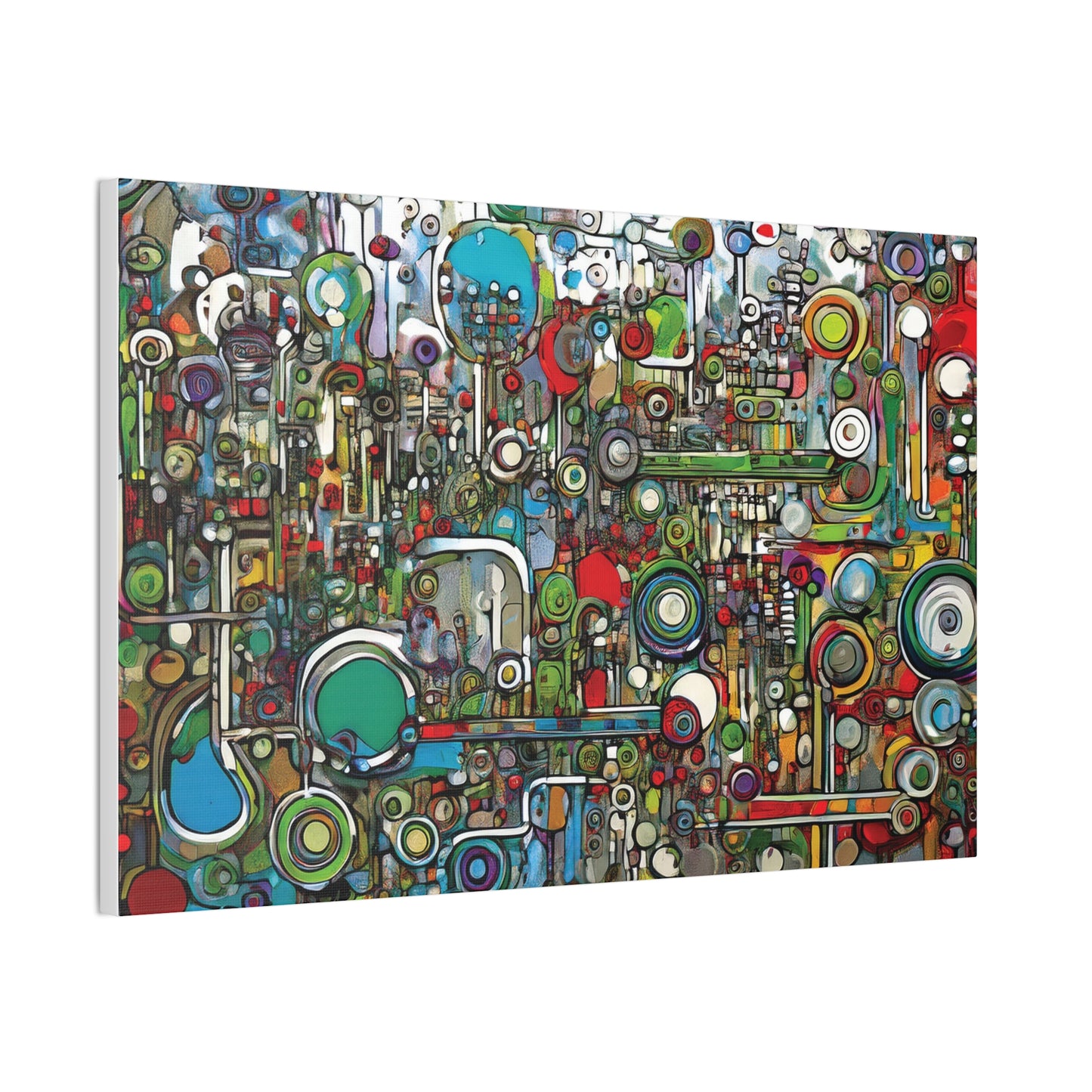 Abstract Wall Art Canvas, Colorful Modern Decoration, Unique Artwork for Home, Office Decor, Gift for Art Lovers