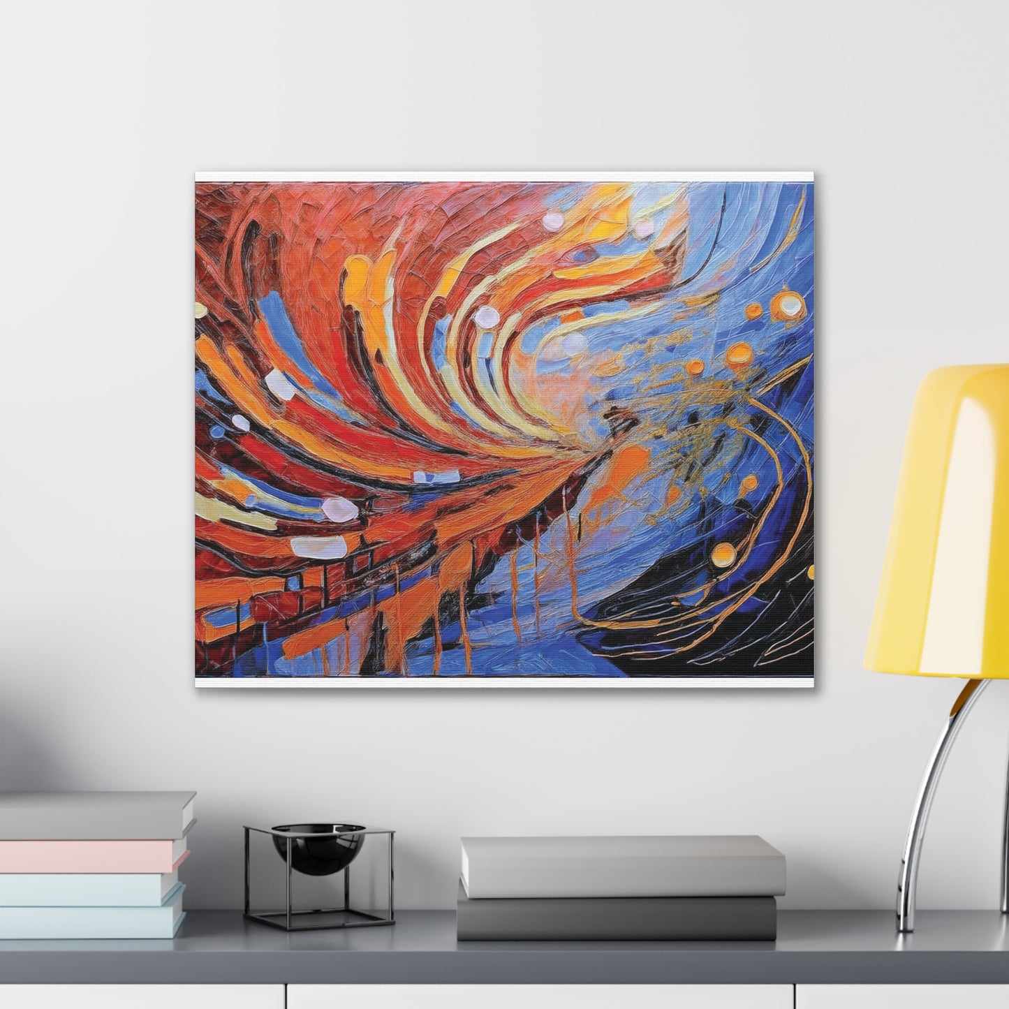 Vibrant Abstract Canvas Art, Colorful Wall Decor for Home or Office, Modern Art Print, Unique Gift for Art Lovers, Colorful Artwork