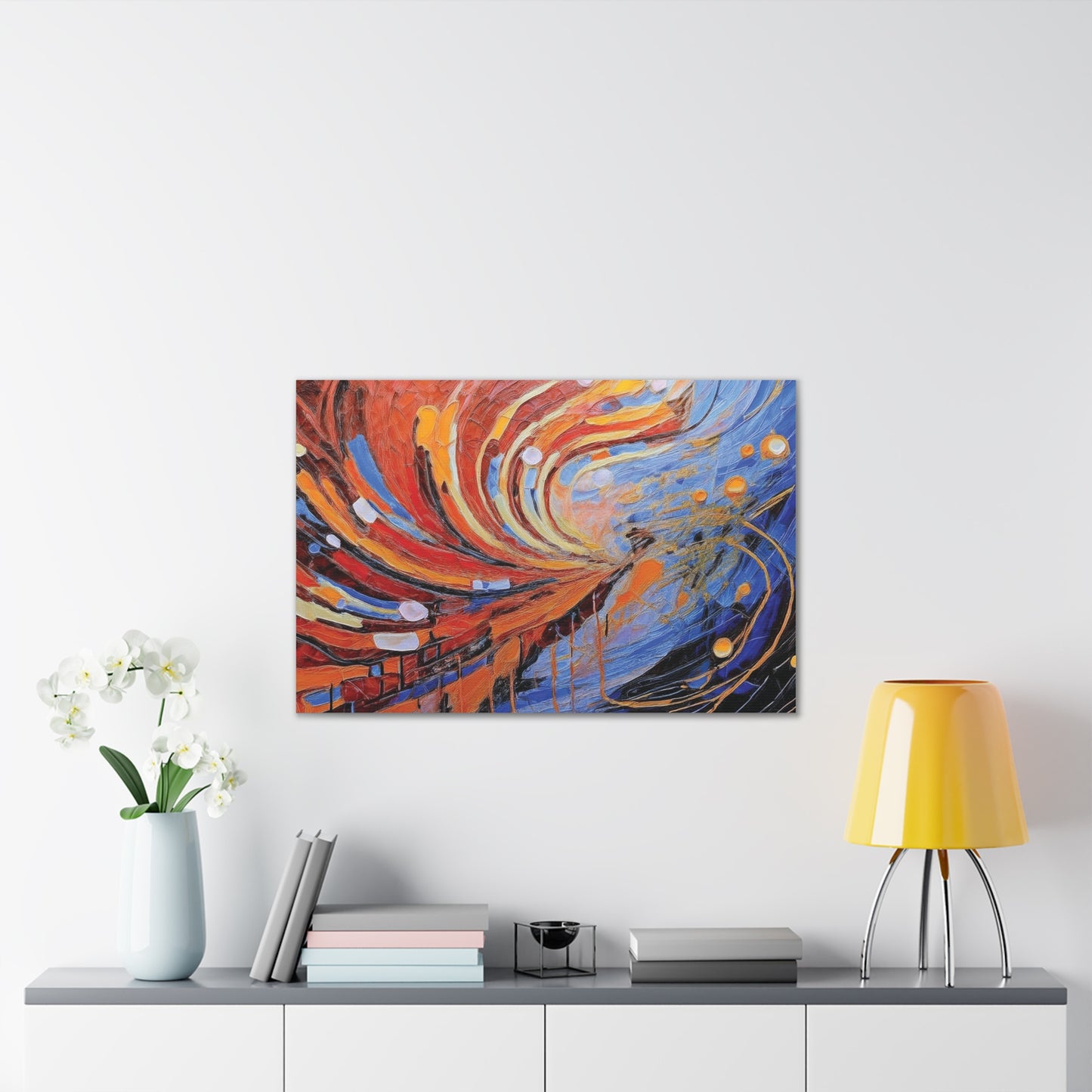 Vibrant Abstract Canvas Art, Colorful Wall Decor for Home or Office, Modern Art Print, Unique Gift for Art Lovers, Colorful Artwork