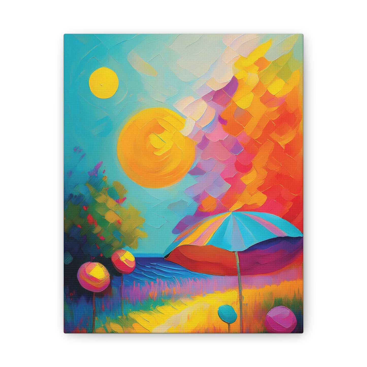 Vibrant Canvas Art, Colorful Wall Decor for Home, Brighten Your Space, Gift for Art Lovers, Ideal for Living Room or Bedroom