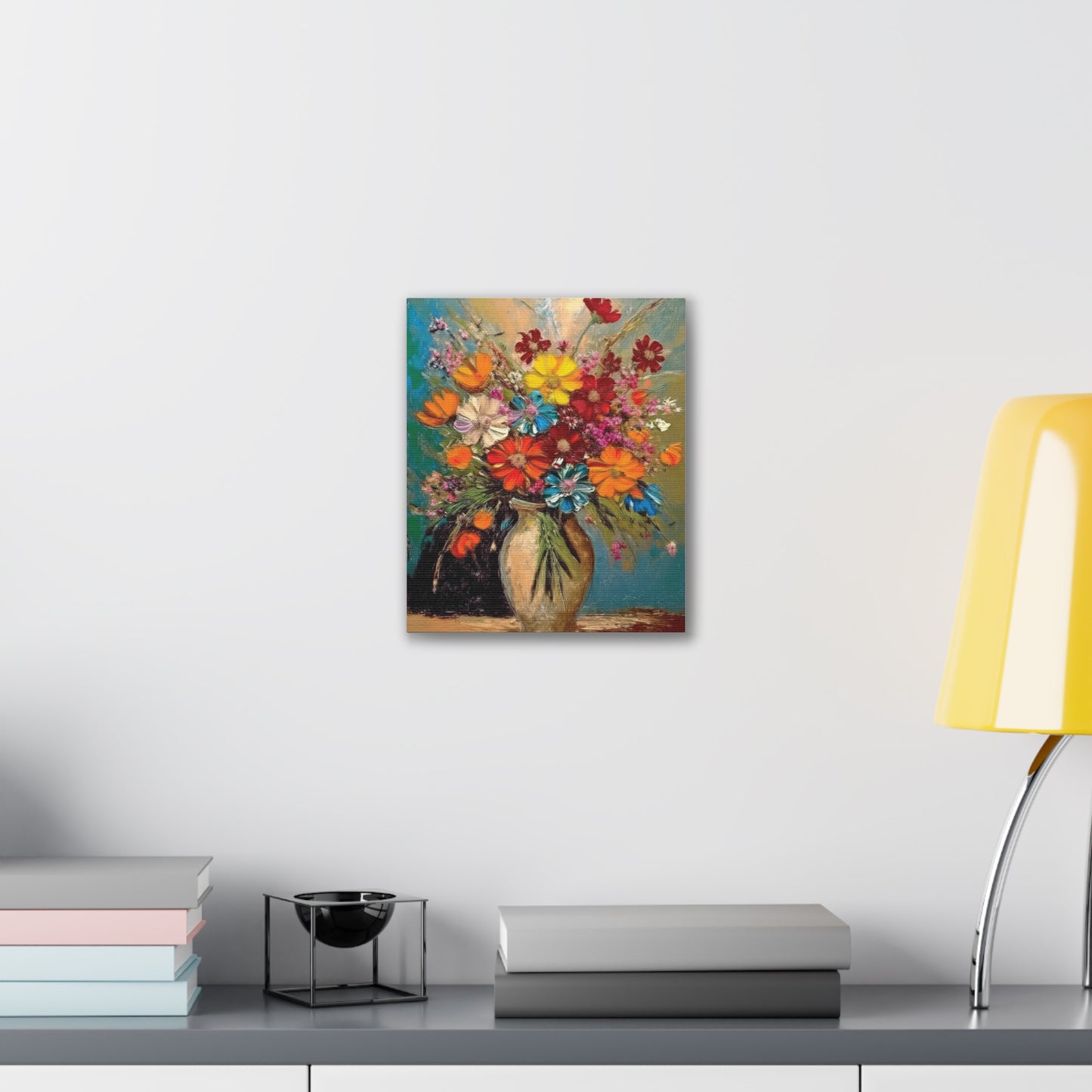 Canvas Wall Art - Colorful Floral Print for Home Decor, Vibrant Nature Artwork, Perfect Gift for Art Lovers, Living Room Accent