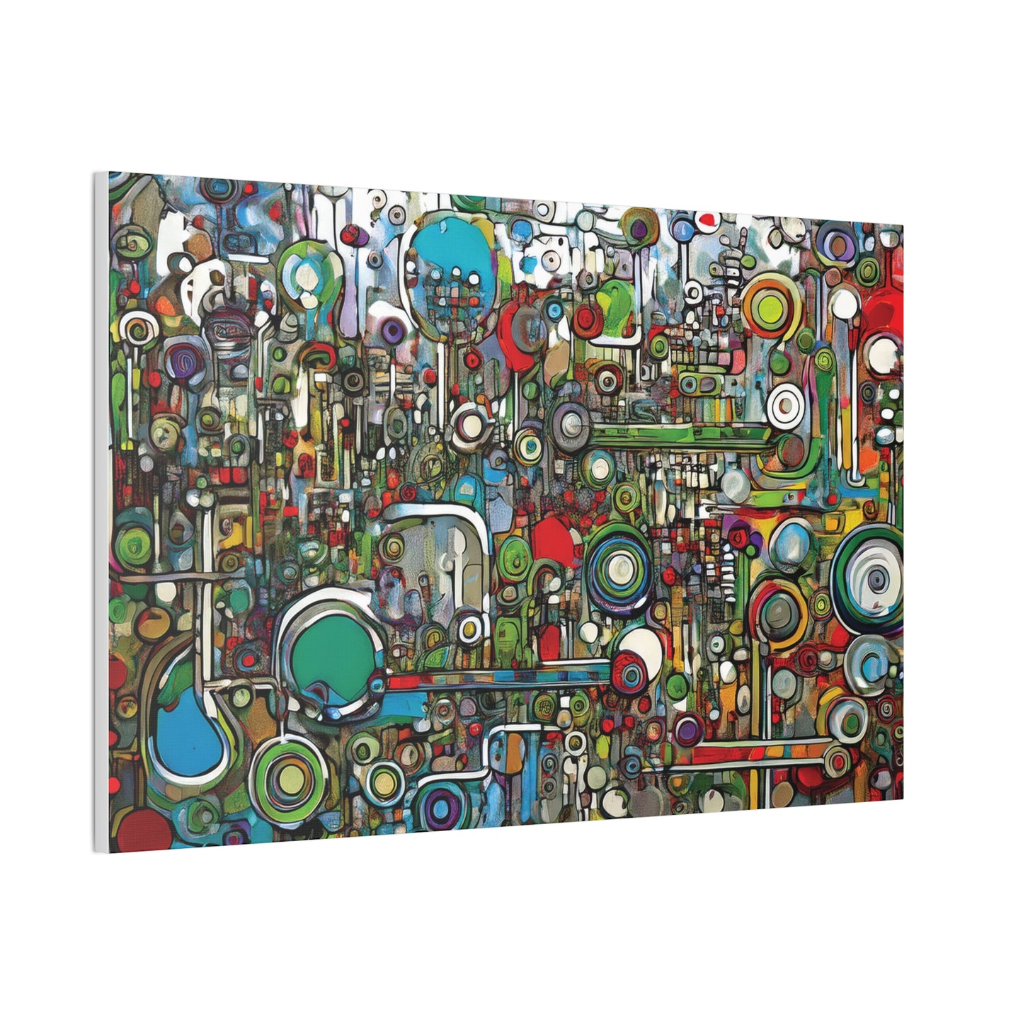 Abstract Wall Art Canvas, Colorful Modern Decoration, Unique Artwork for Home, Office Decor, Gift for Art Lovers