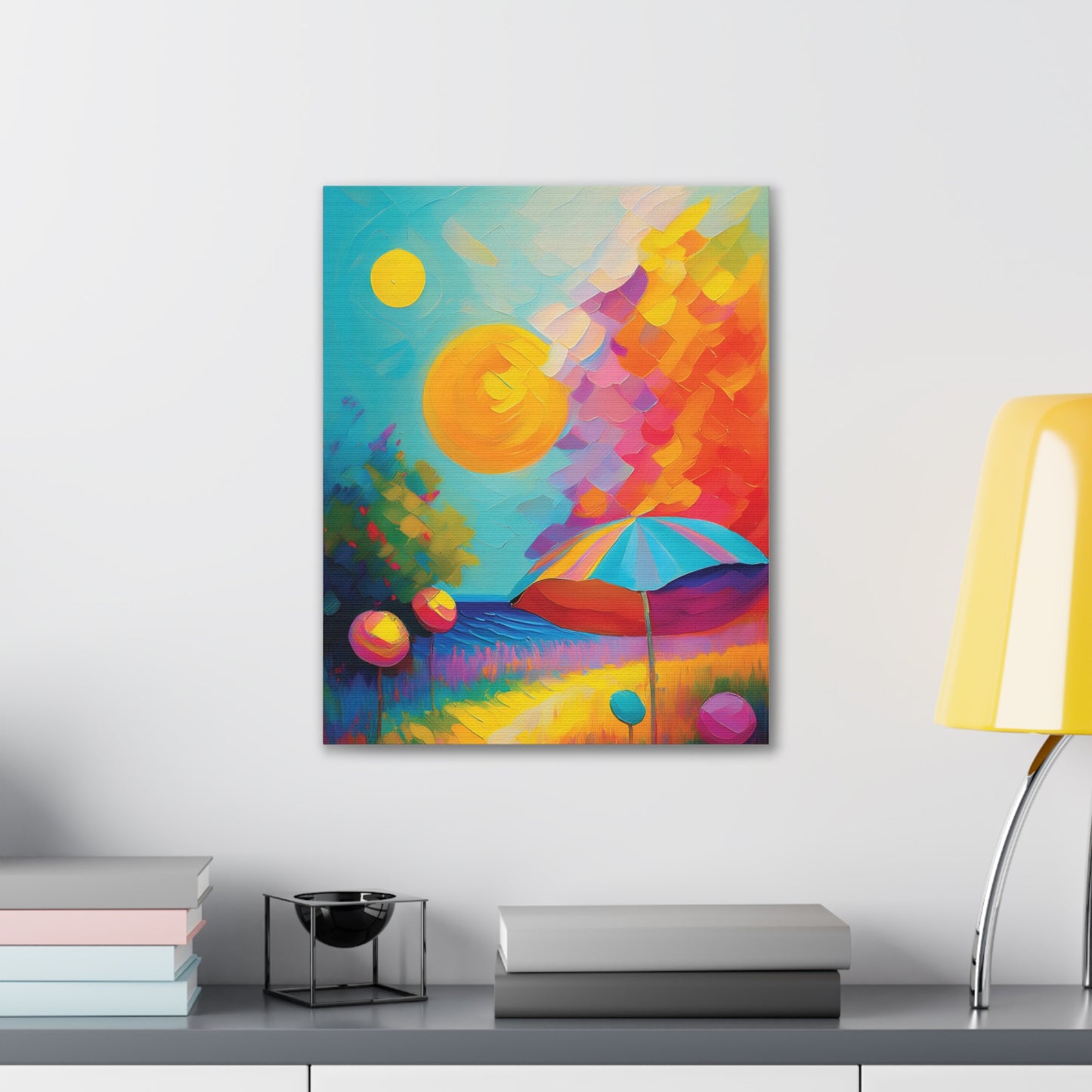 Vibrant Canvas Art, Colorful Wall Decor for Home, Brighten Your Space, Gift for Art Lovers, Ideal for Living Room or Bedroom