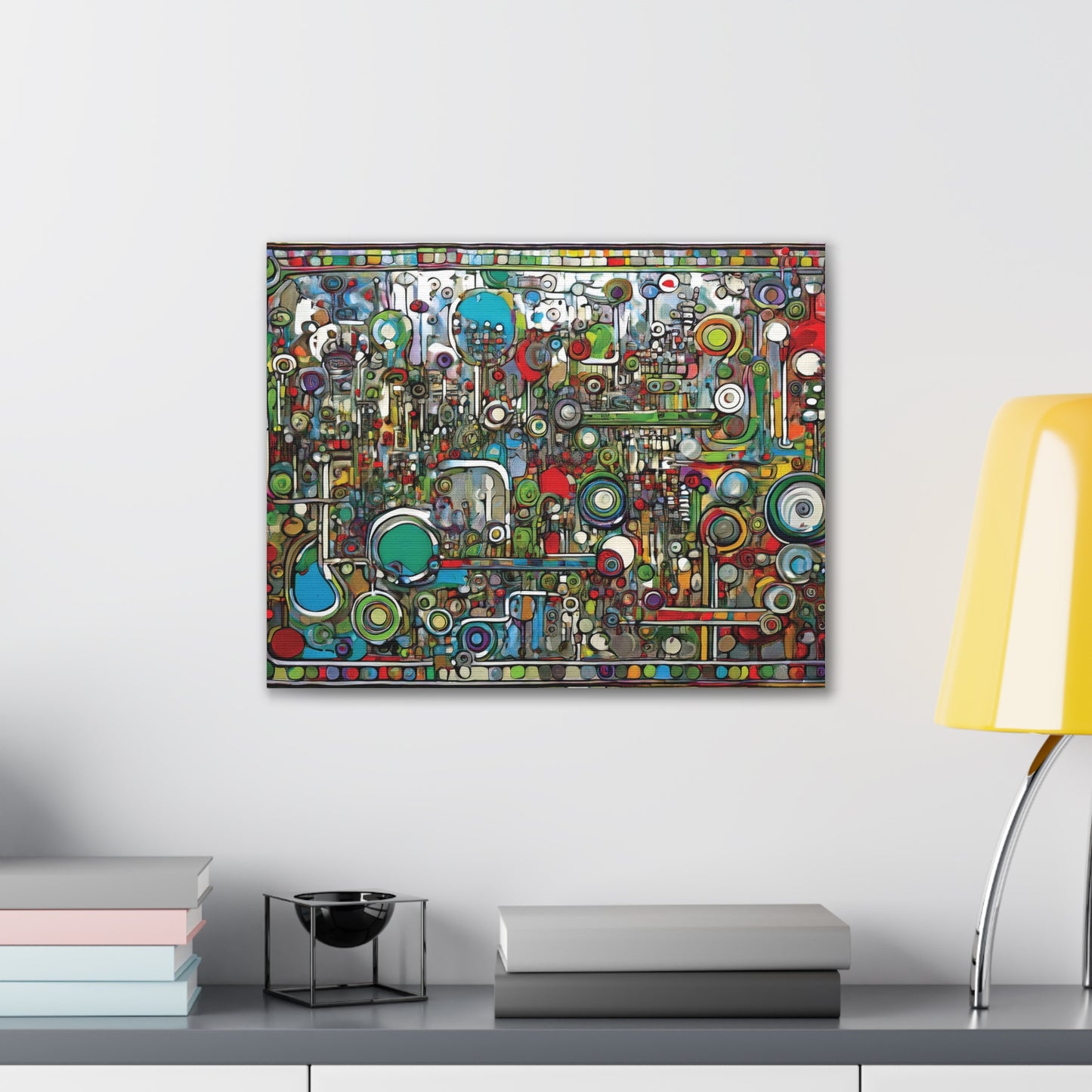 Abstract Wall Art Canvas, Colorful Modern Decoration, Unique Artwork for Home, Office Decor, Gift for Art Lovers