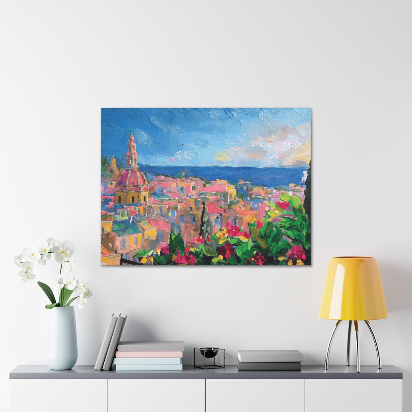 Vibrant Canvas Art Print, Colorful Wall Decor, Home Interior Decoration, Unique Gift for Art Lovers, Gallery Wall Accent
