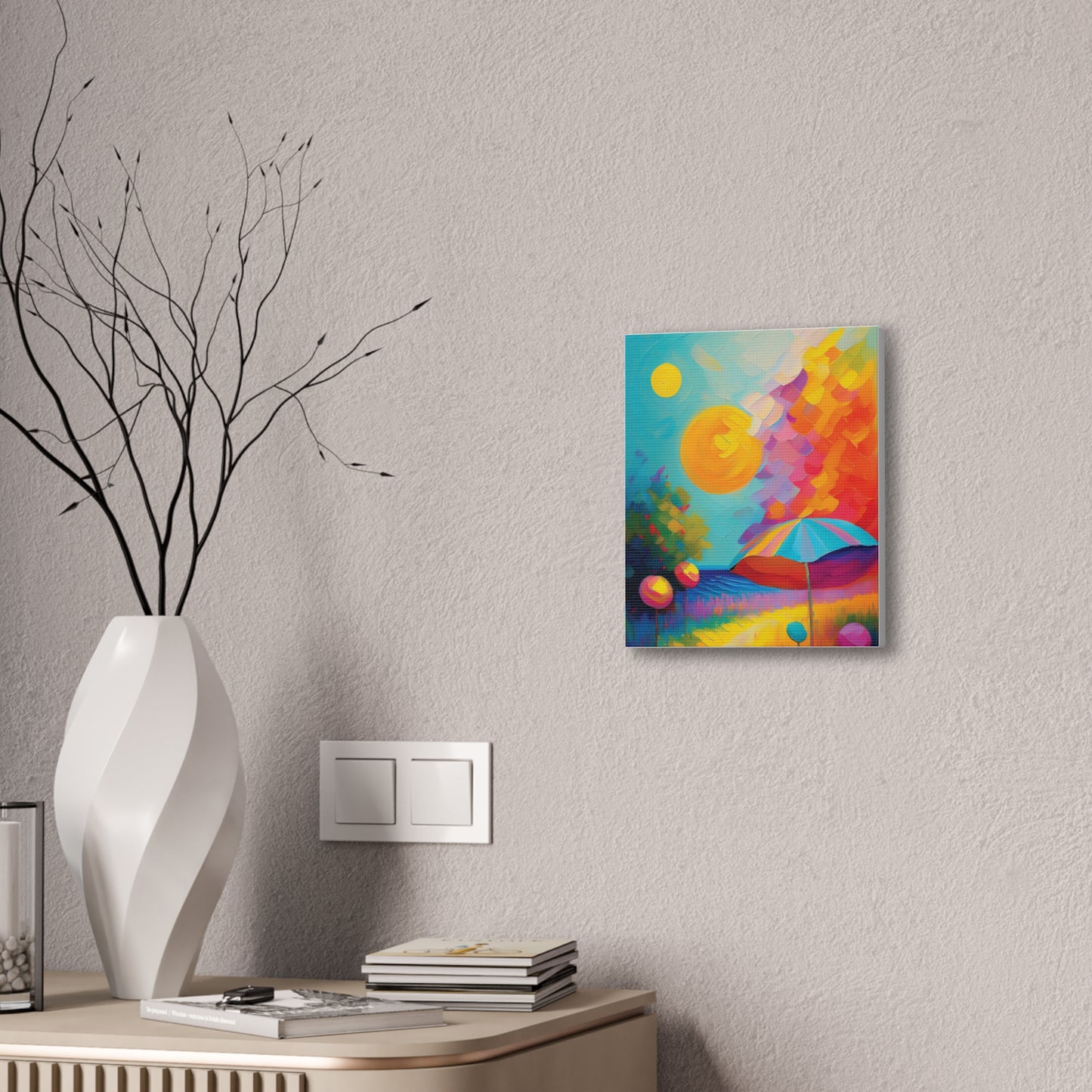 Vibrant Canvas Art, Colorful Wall Decor for Home, Brighten Your Space, Gift for Art Lovers, Ideal for Living Room or Bedroom