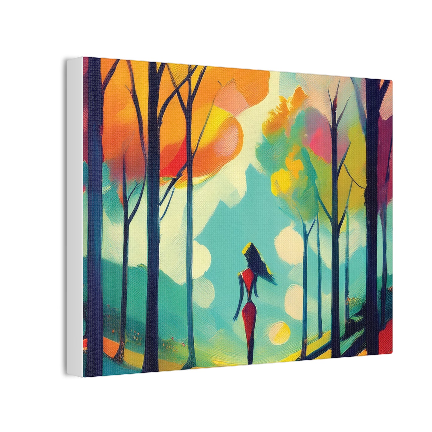 Vibrant Canvas Wall Art, Colorful Landscape Decor, Abstract Nature Print, Home Aesthetic, Gift for Art Lovers, Fashionable Wall Decor