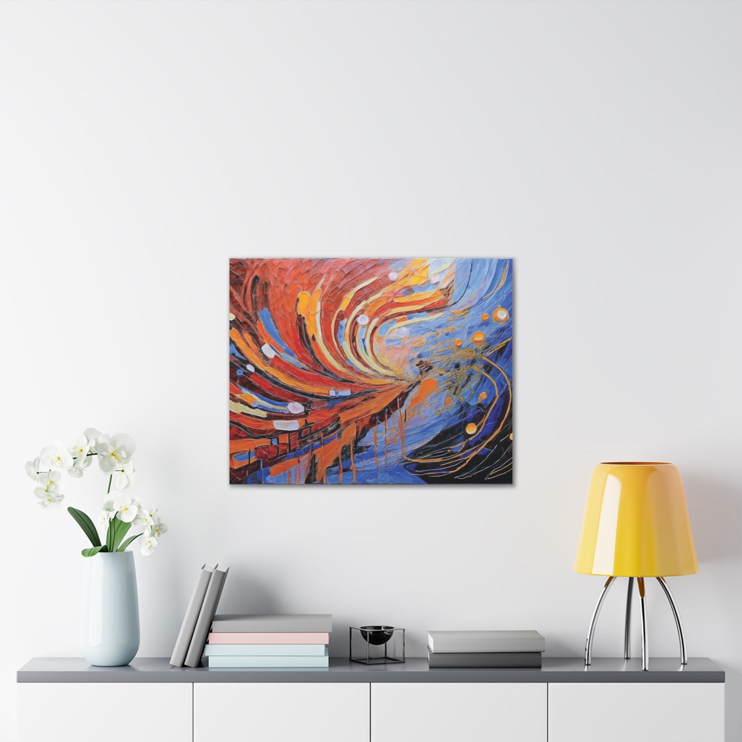 Vibrant Abstract Canvas Art, Colorful Wall Decor for Home or Office, Modern Art Print, Unique Gift for Art Lovers, Colorful Artwork